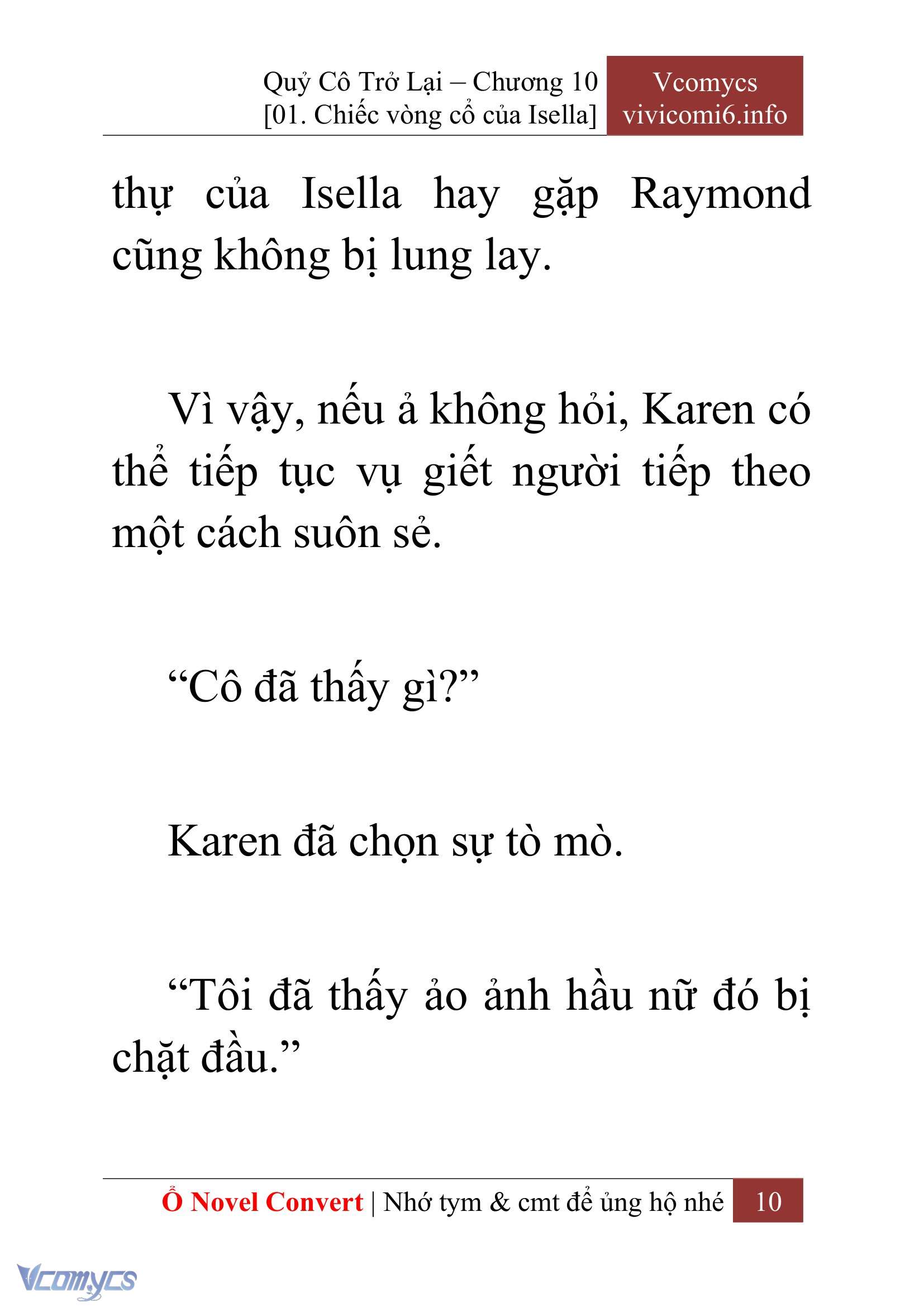 [Novel] Quý Cô Trở Lại Chapter 10 - Trang 13