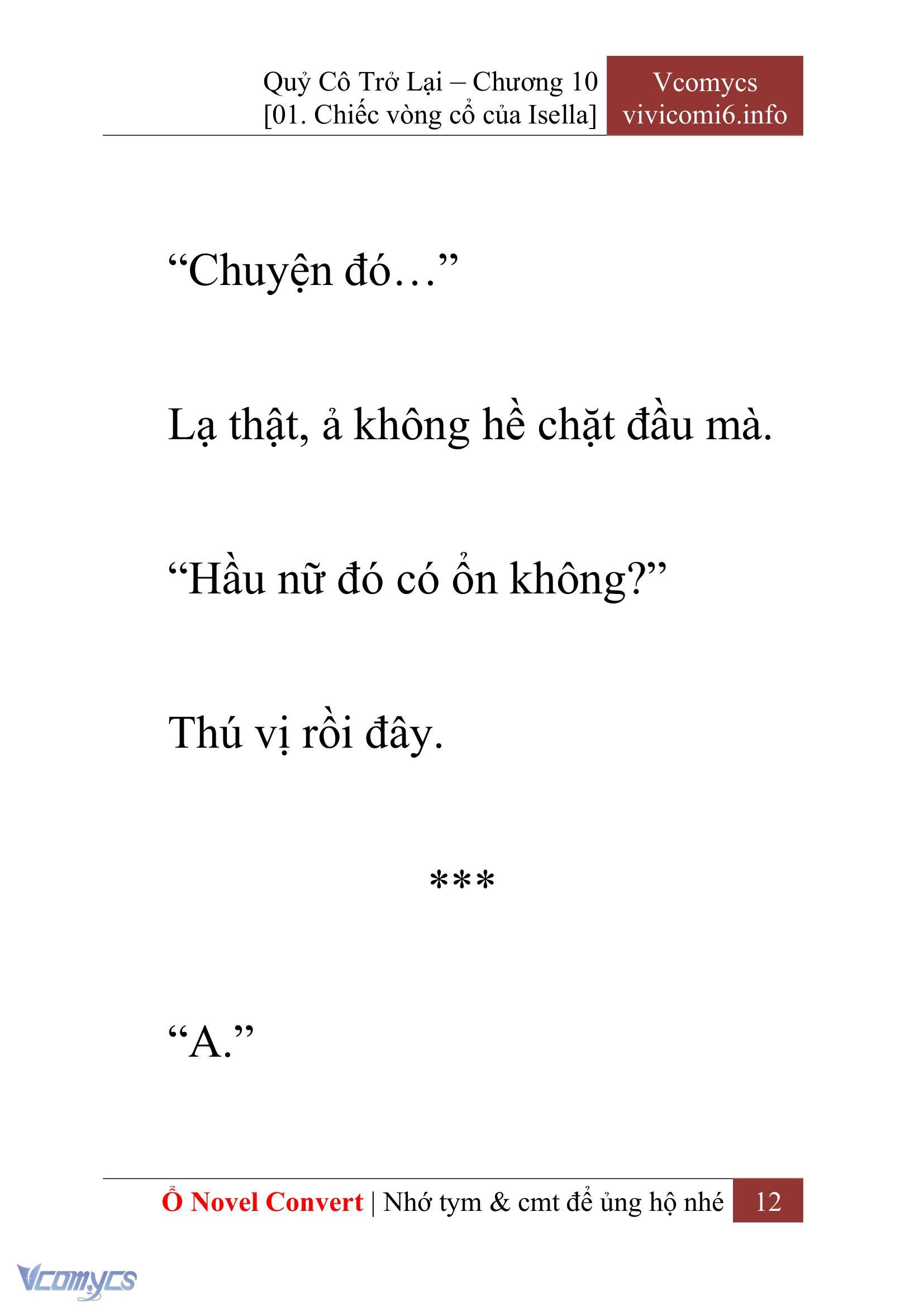 [Novel] Quý Cô Trở Lại Chapter 10 - Trang 15