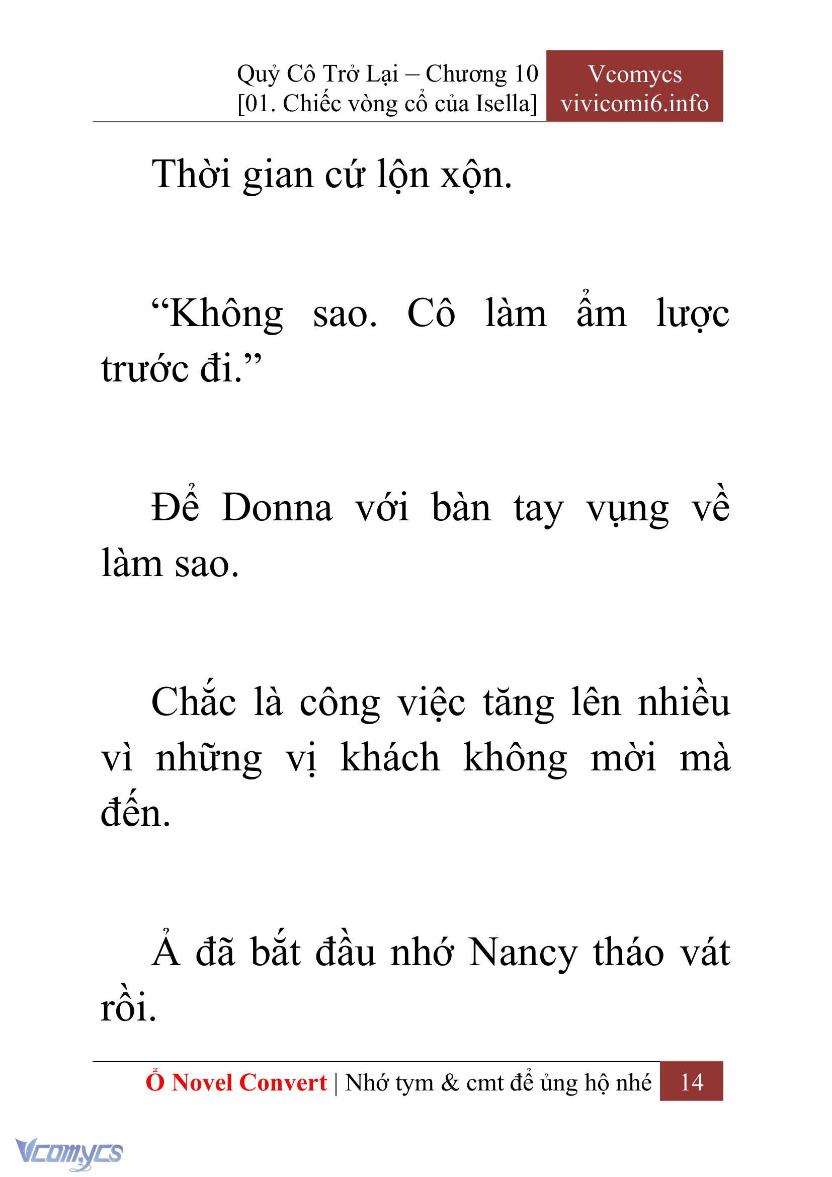 [Novel] Quý Cô Trở Lại Chapter 10 - Trang 17