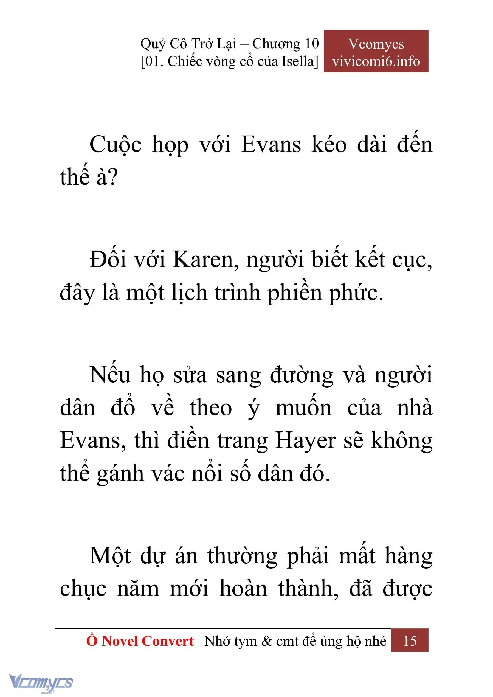 [Novel] Quý Cô Trở Lại Chapter 10 - Trang 18
