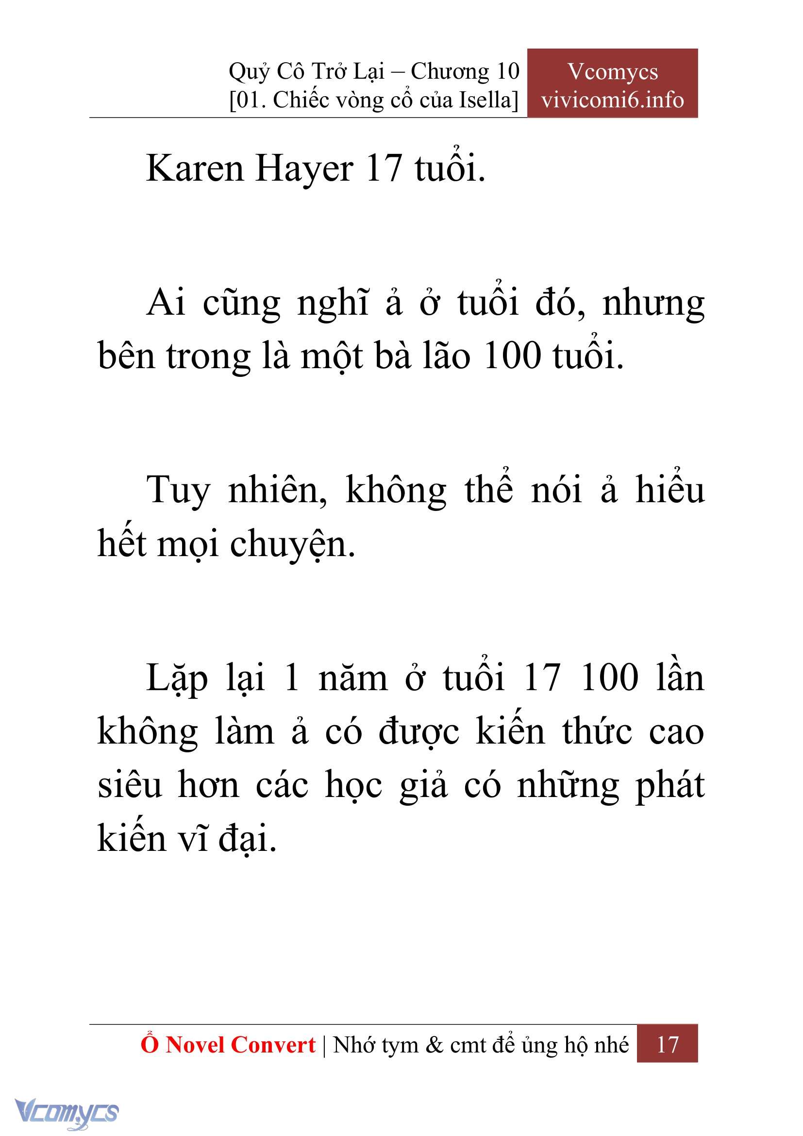 [Novel] Quý Cô Trở Lại Chapter 10 - Trang 20