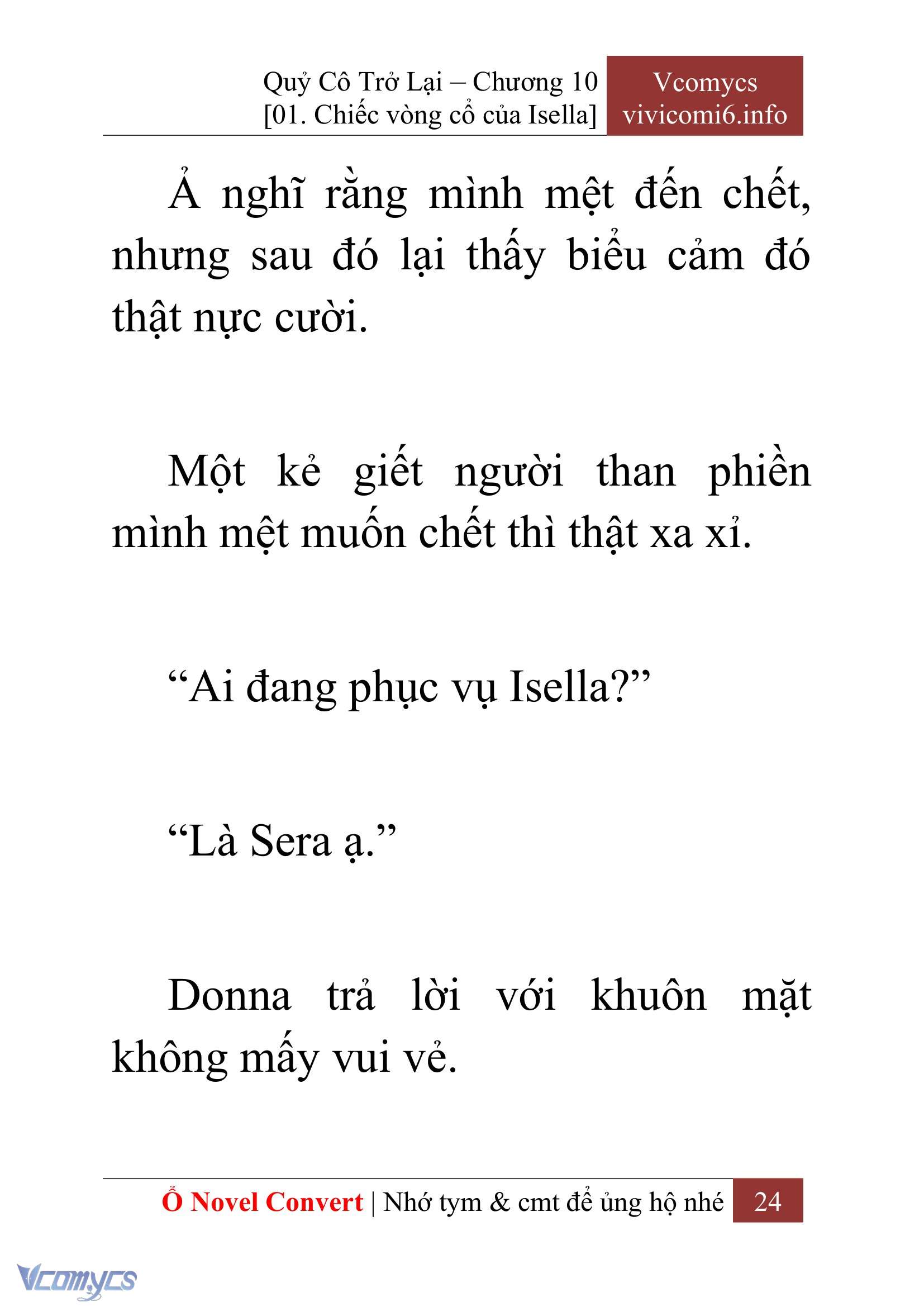 [Novel] Quý Cô Trở Lại Chapter 10 - Trang 27
