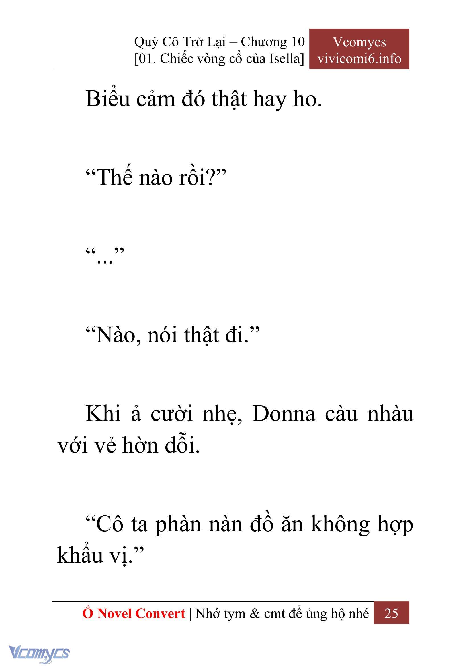 [Novel] Quý Cô Trở Lại Chapter 10 - Trang 28