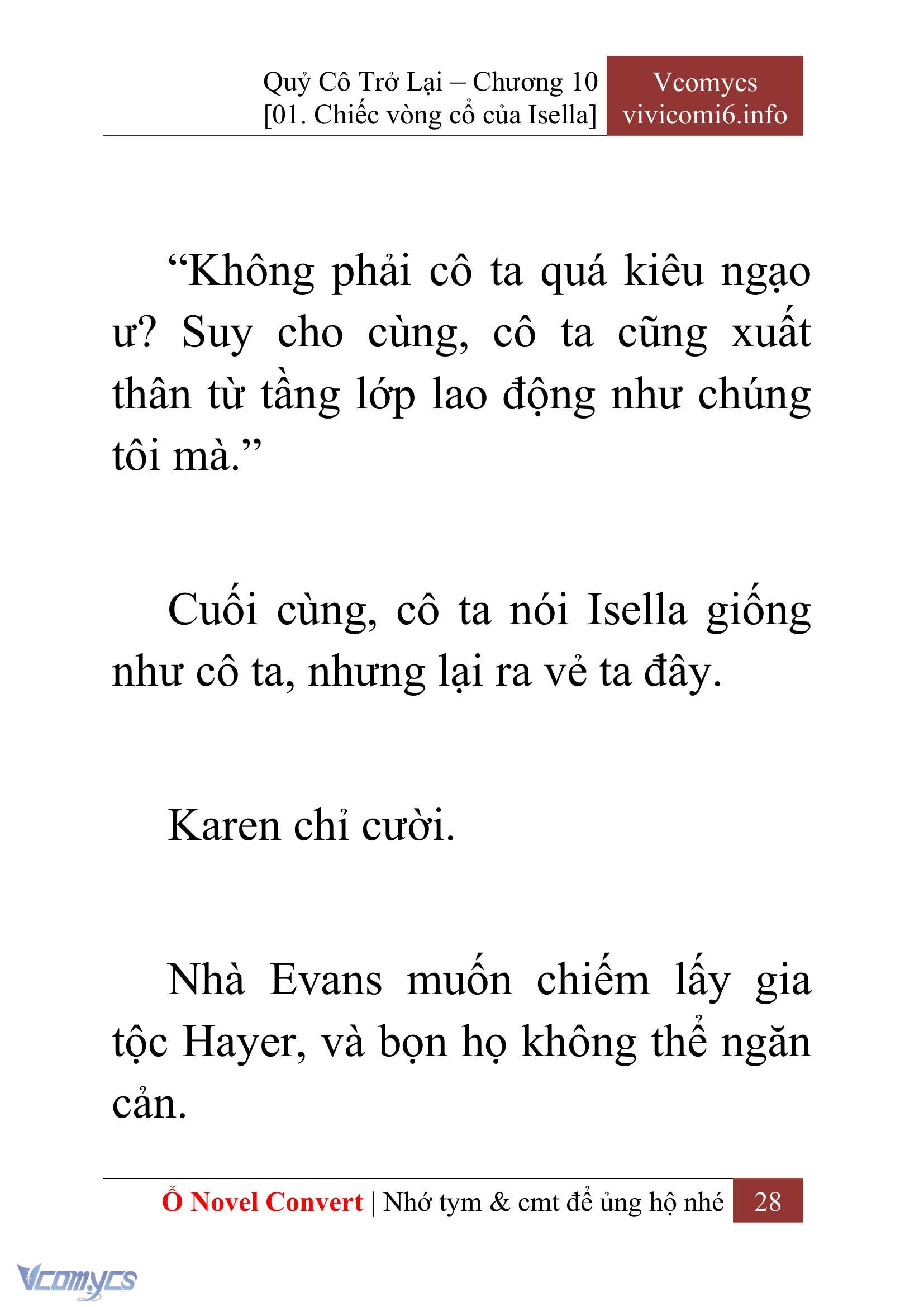 [Novel] Quý Cô Trở Lại Chapter 10 - Trang 31