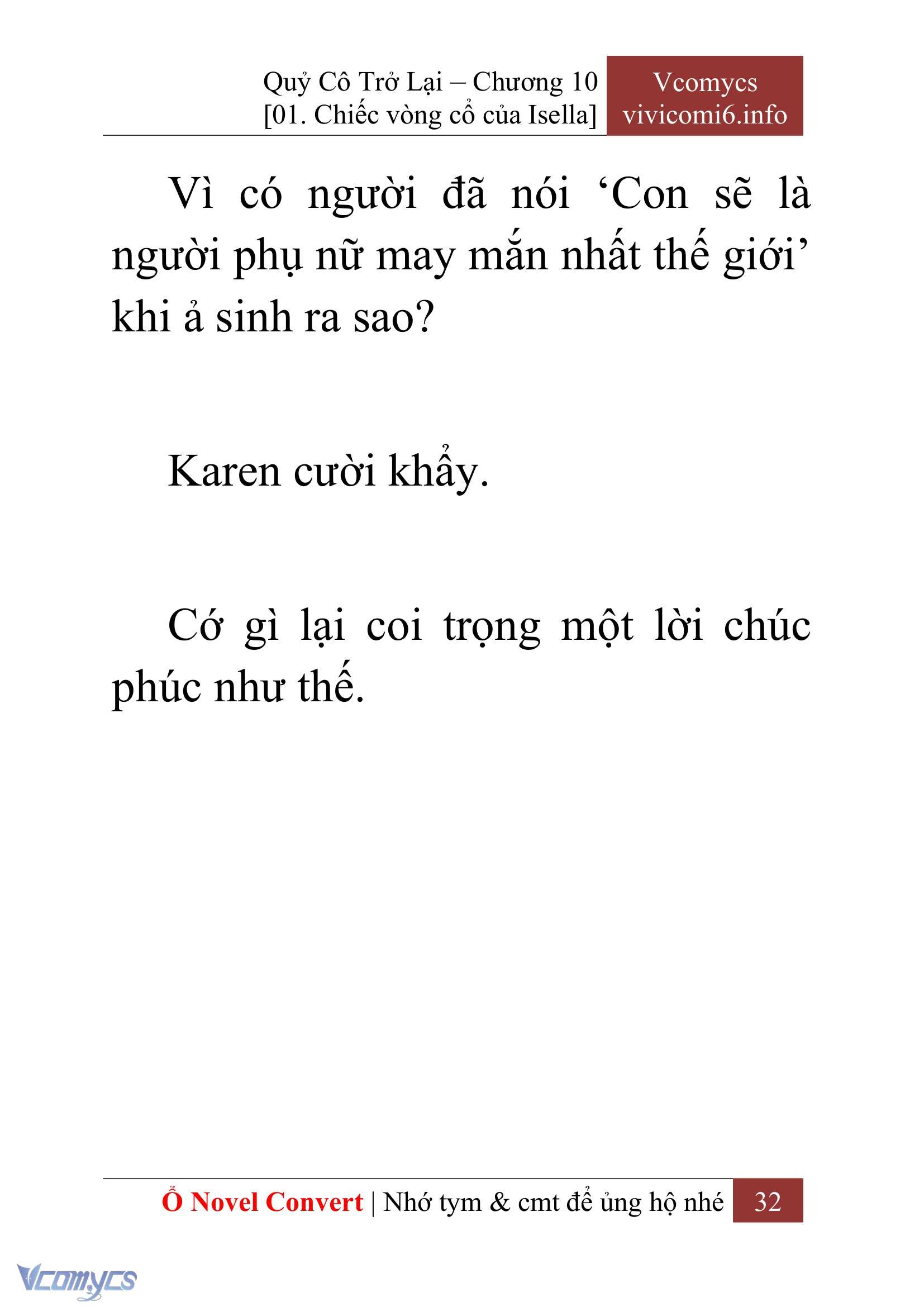 [Novel] Quý Cô Trở Lại Chapter 10 - Trang 35
