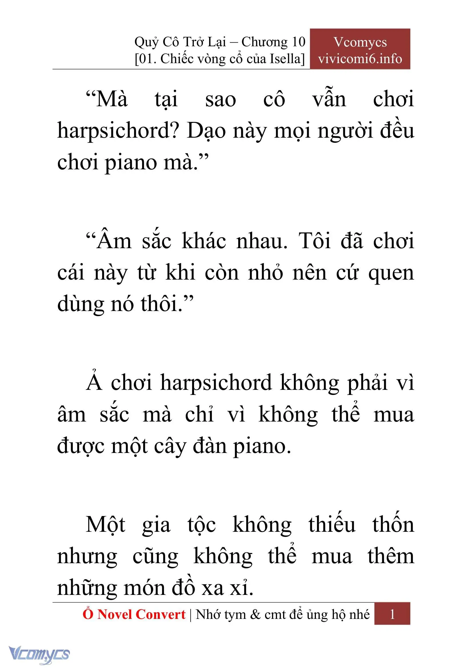 [Novel] Quý Cô Trở Lại Chapter 10 - Trang 4