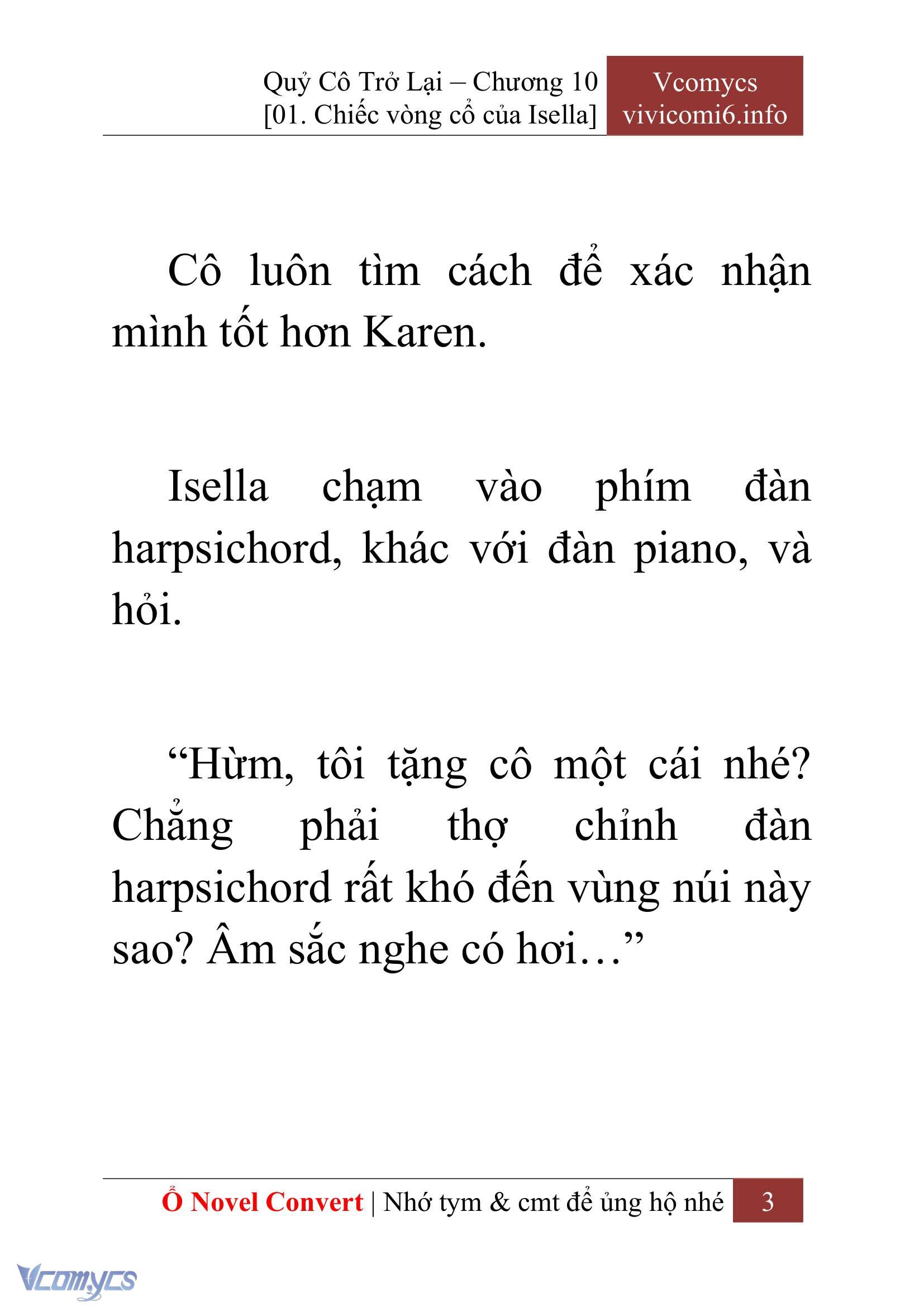 [Novel] Quý Cô Trở Lại Chapter 10 - Trang 6