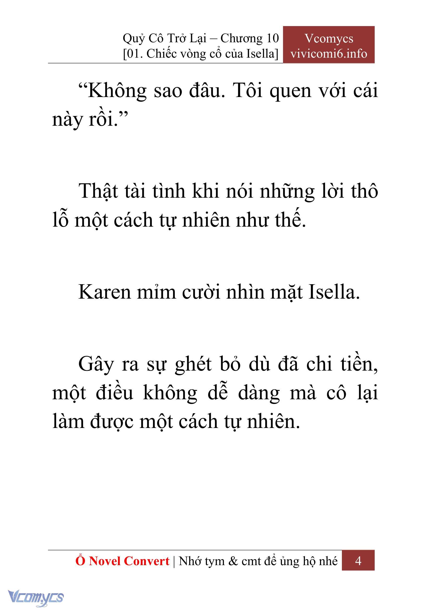 [Novel] Quý Cô Trở Lại Chapter 10 - Trang 7