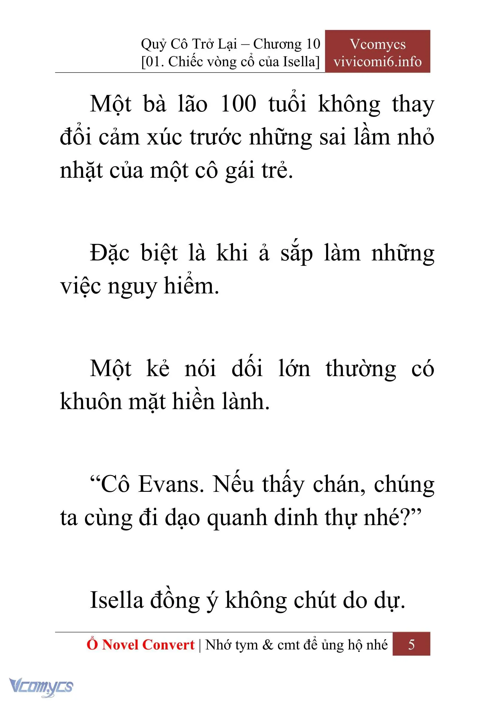 [Novel] Quý Cô Trở Lại Chapter 10 - Trang 8