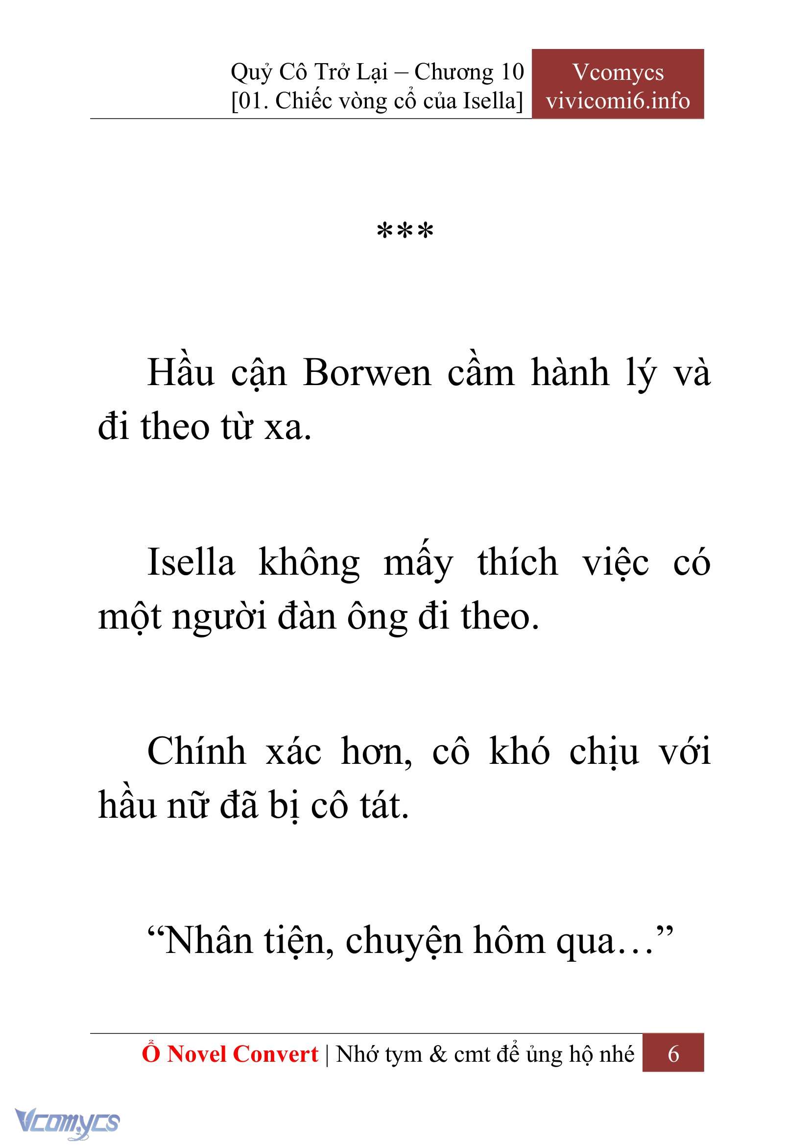 [Novel] Quý Cô Trở Lại Chapter 10 - Trang 9