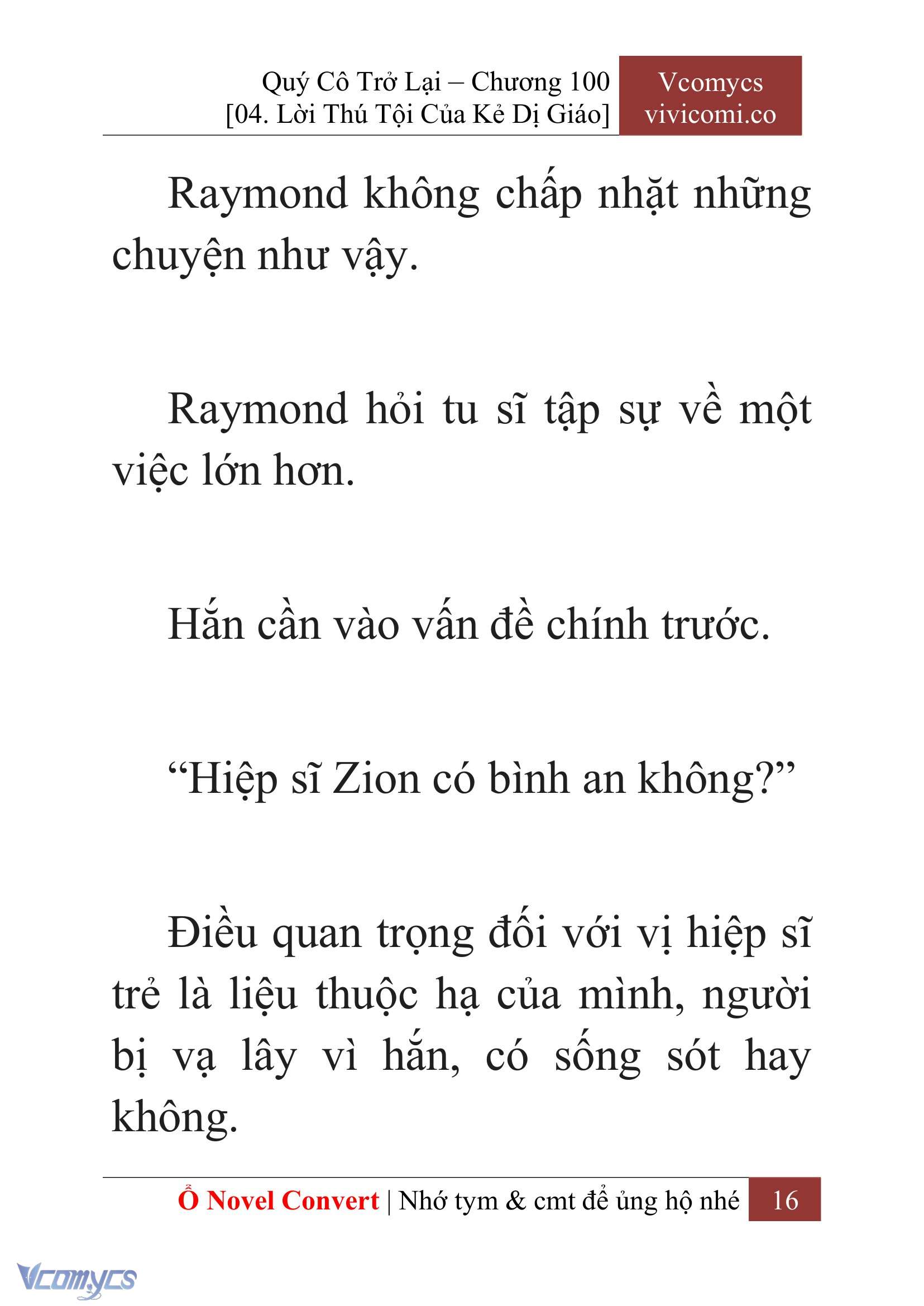 [Novel] Quý Cô Trở Lại Chapter 100 - Trang 19