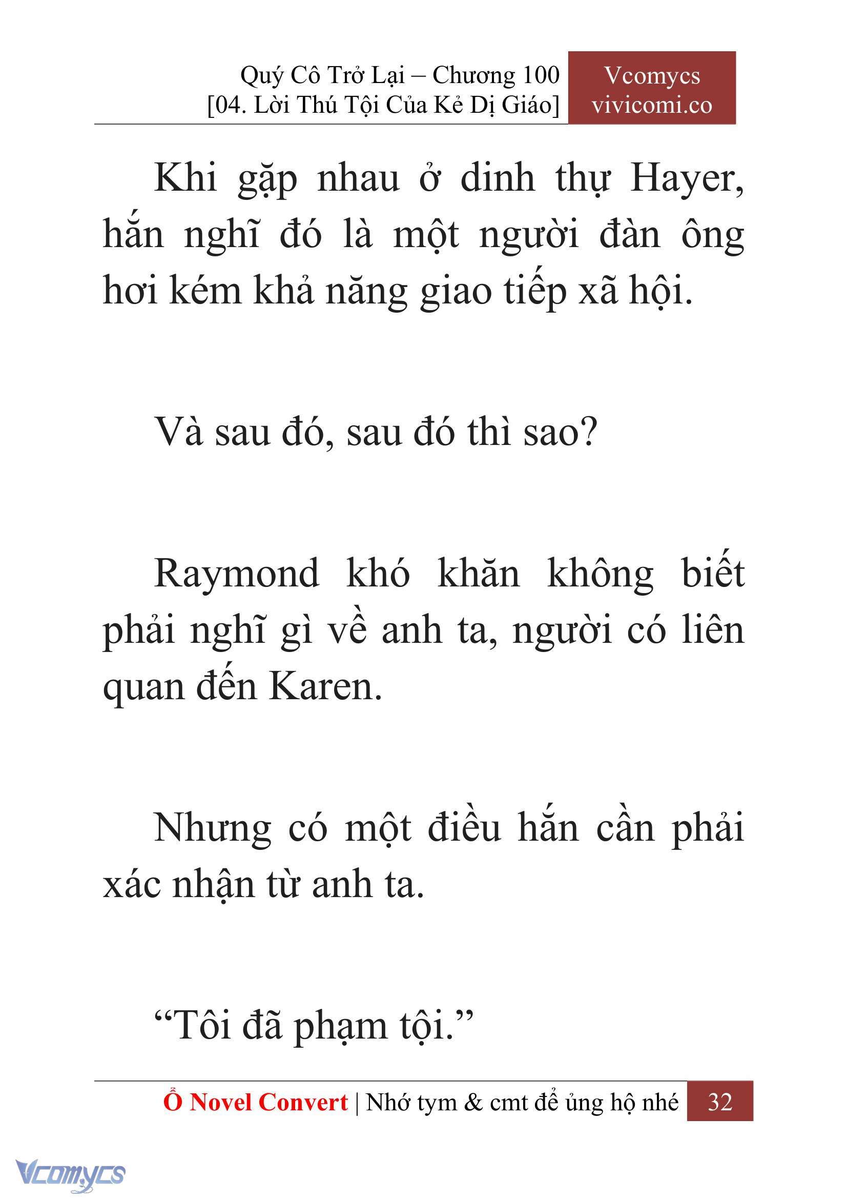 [Novel] Quý Cô Trở Lại Chapter 100 - Trang 35
