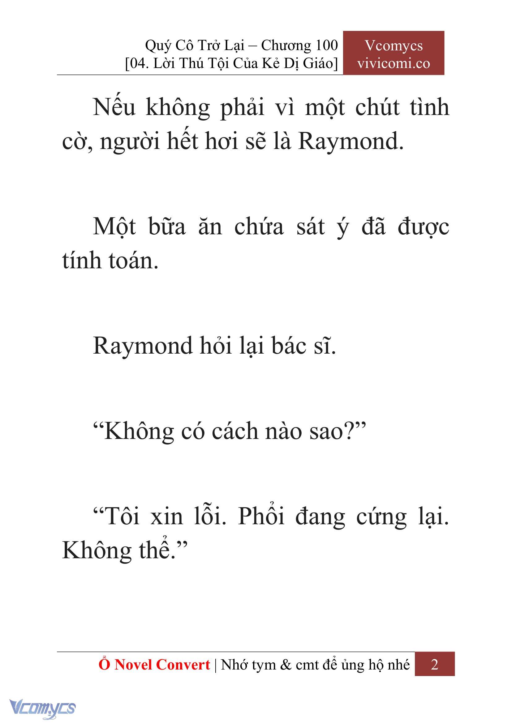 [Novel] Quý Cô Trở Lại Chapter 100 - Trang 5