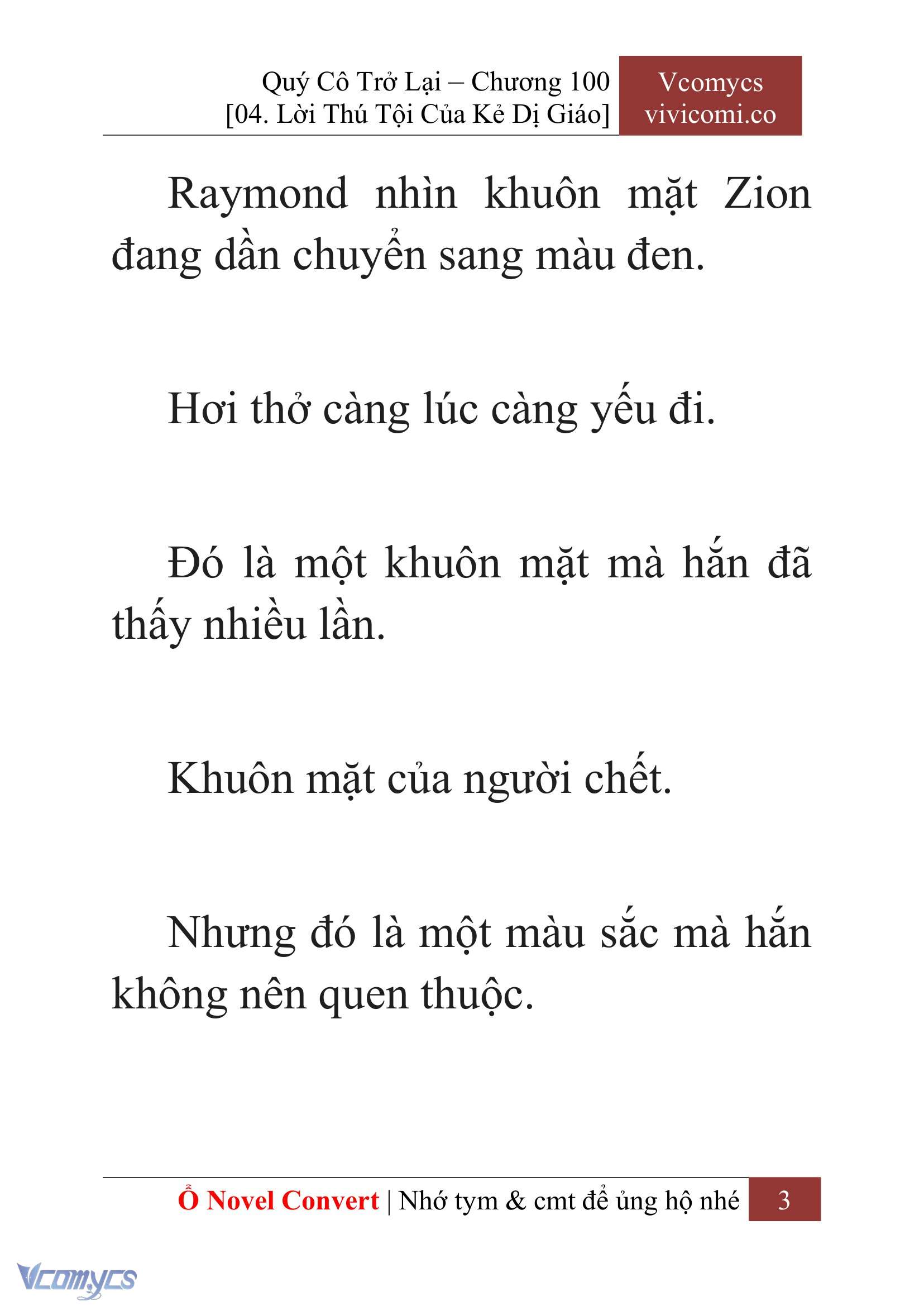 [Novel] Quý Cô Trở Lại Chapter 100 - Trang 6