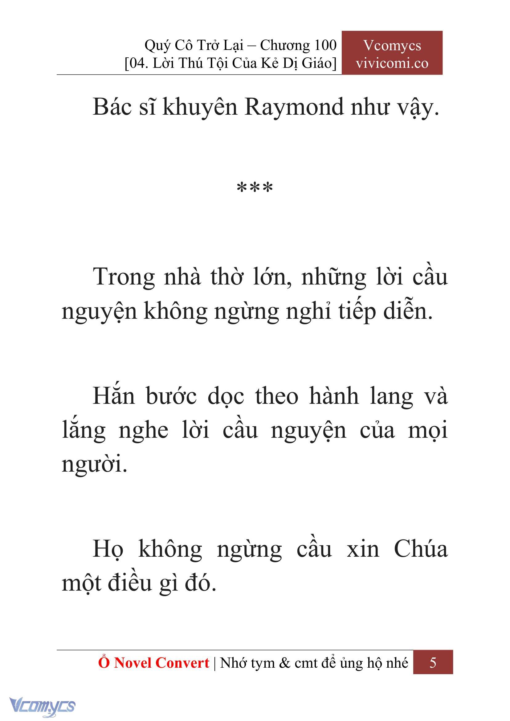 [Novel] Quý Cô Trở Lại Chapter 100 - Trang 8