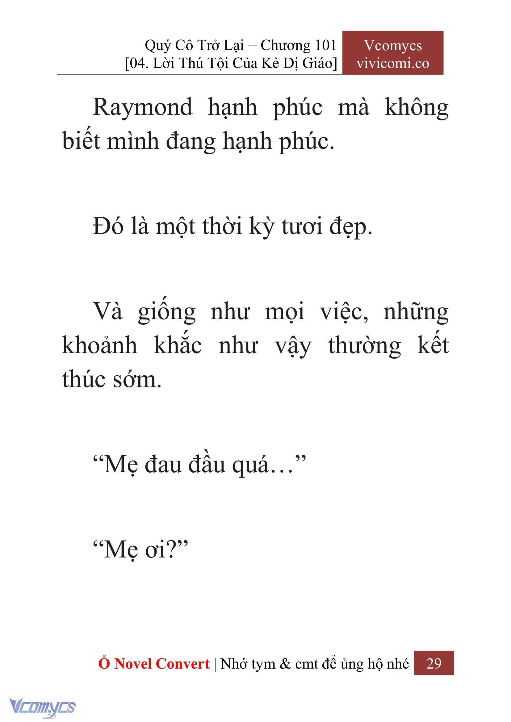 [Novel] Quý Cô Trở Lại Chapter 101 - Trang 32