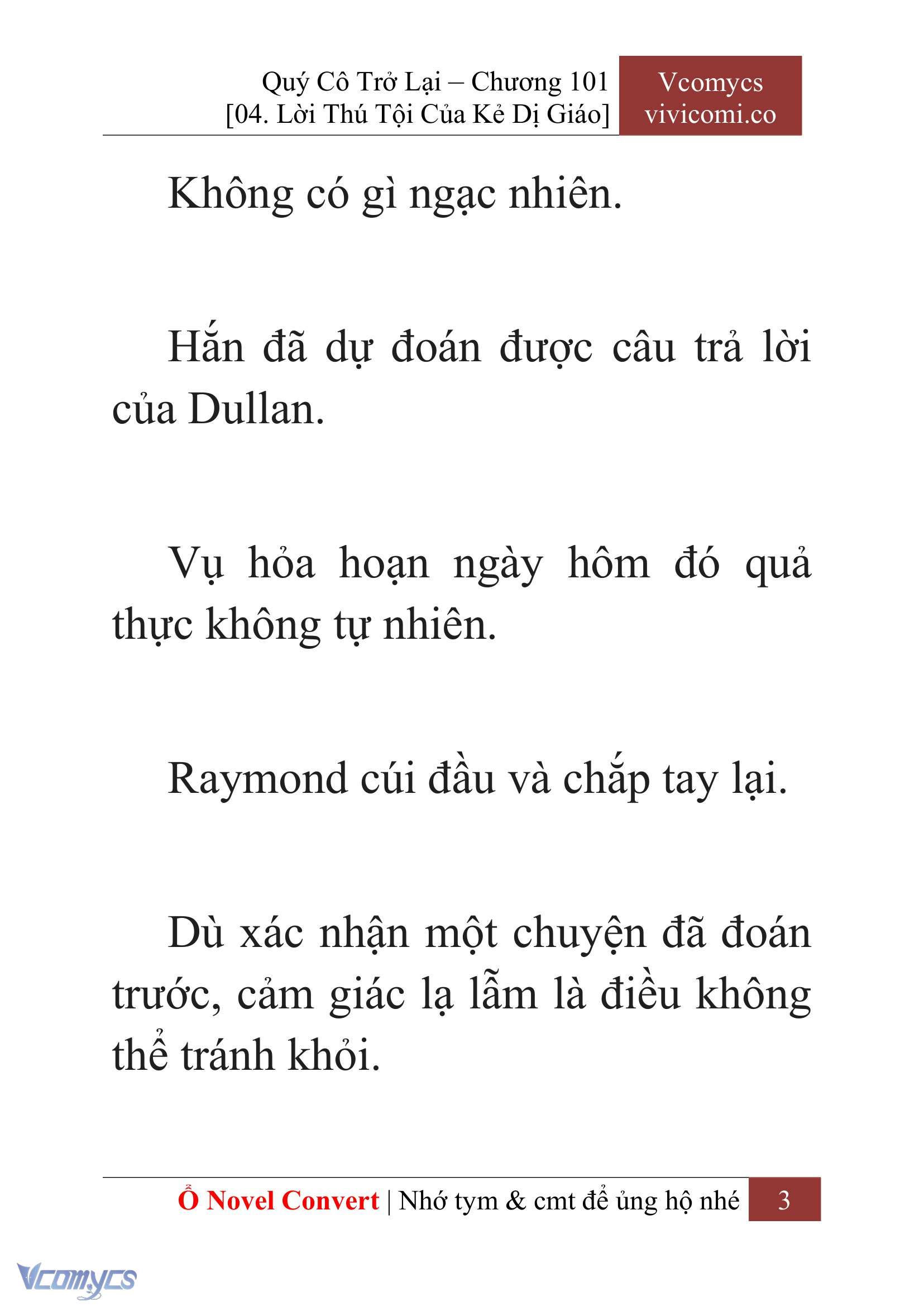 [Novel] Quý Cô Trở Lại Chapter 101 - Trang 6