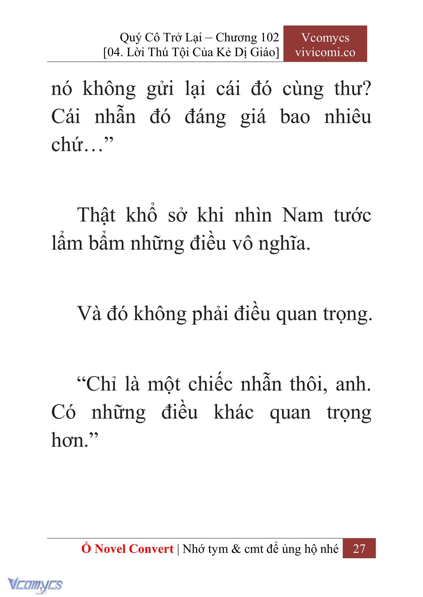 [Novel] Quý Cô Trở Lại Chapter 102 - Trang 30