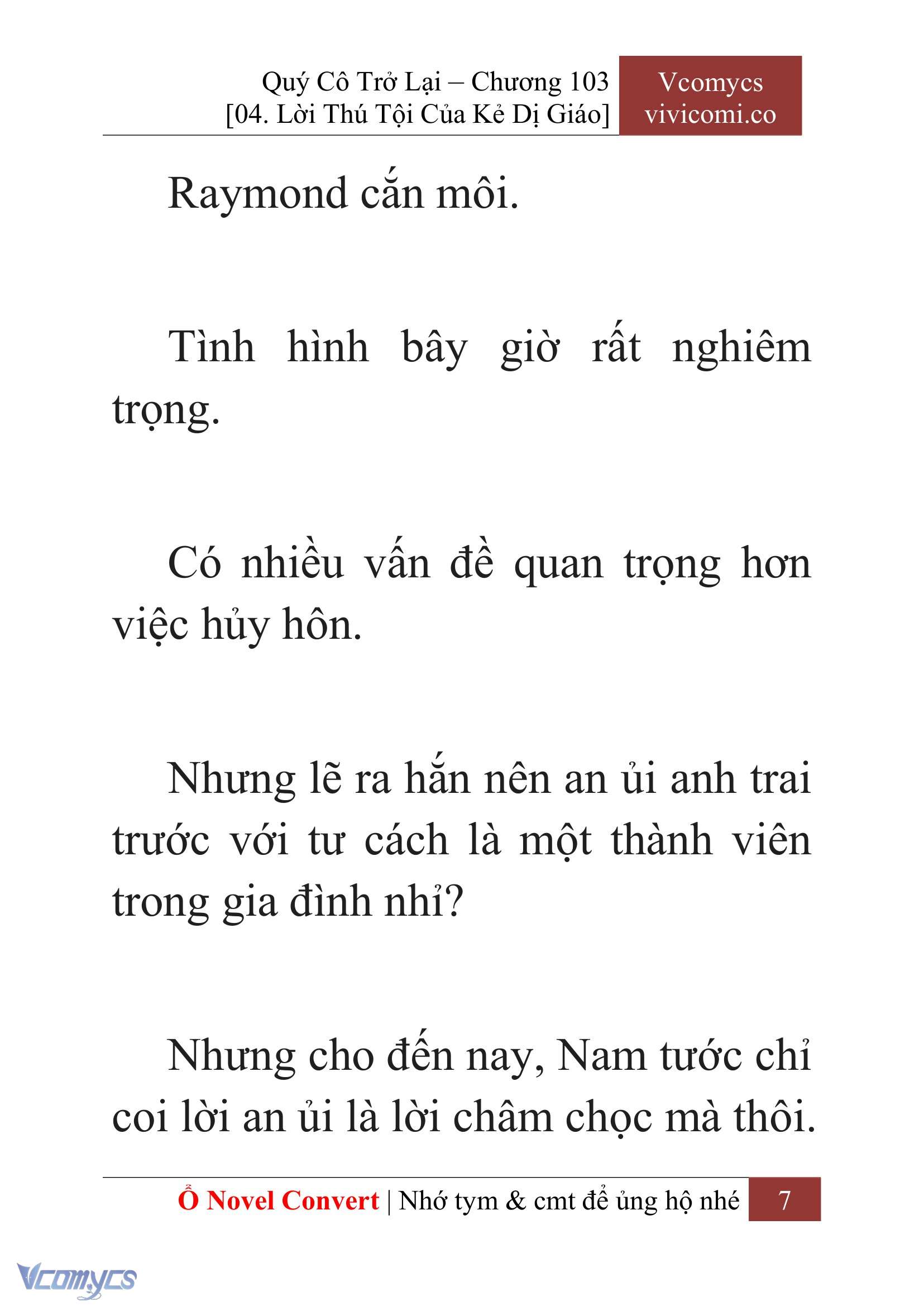 [Novel] Quý Cô Trở Lại Chapter 103 - Trang 10