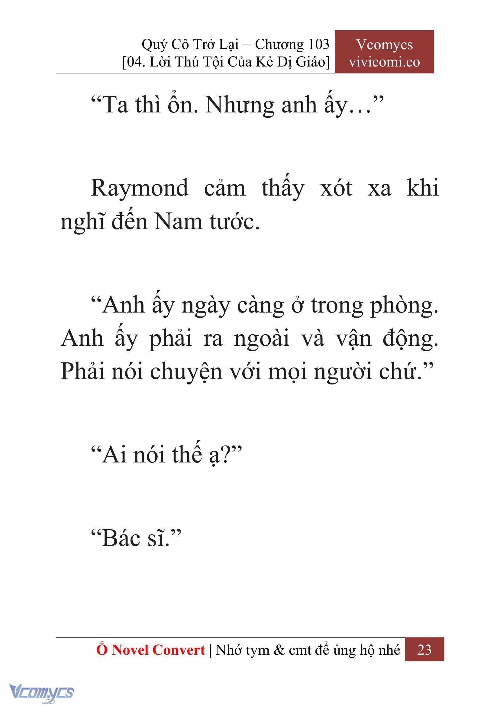 [Novel] Quý Cô Trở Lại Chapter 103 - Trang 26