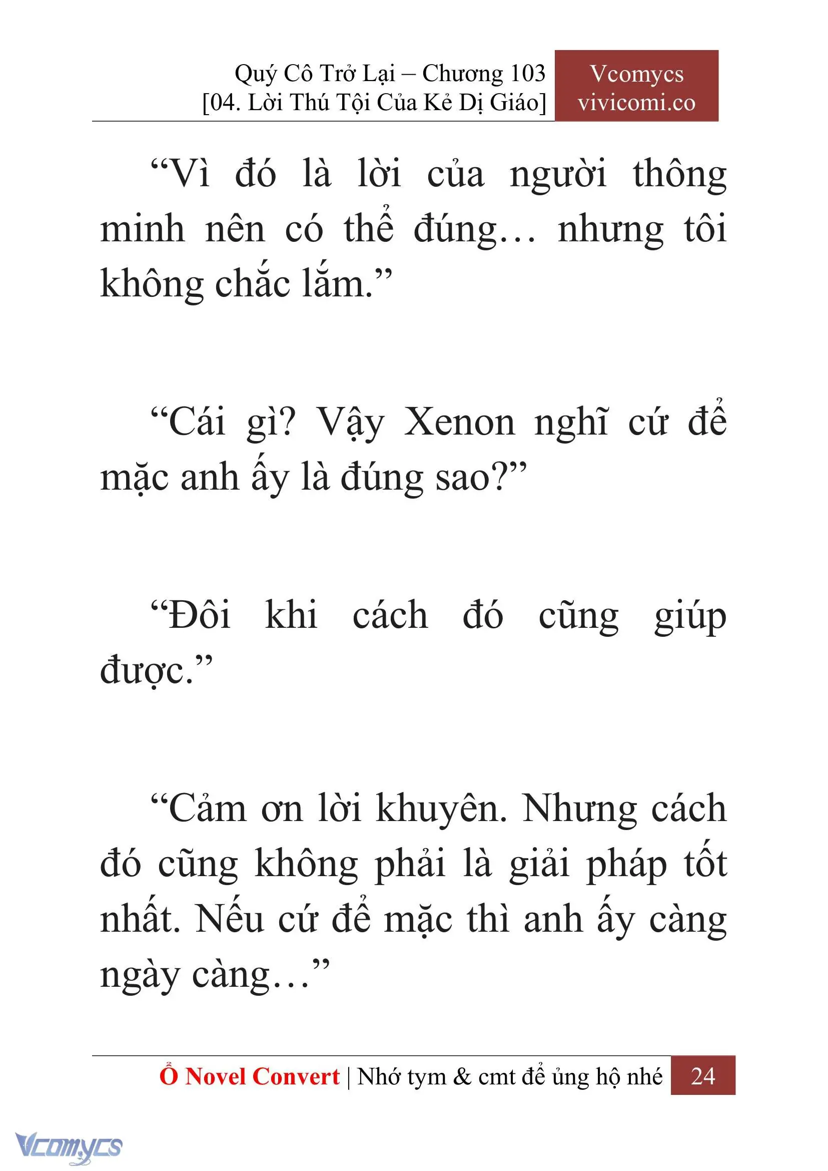 [Novel] Quý Cô Trở Lại Chapter 103 - Trang 27