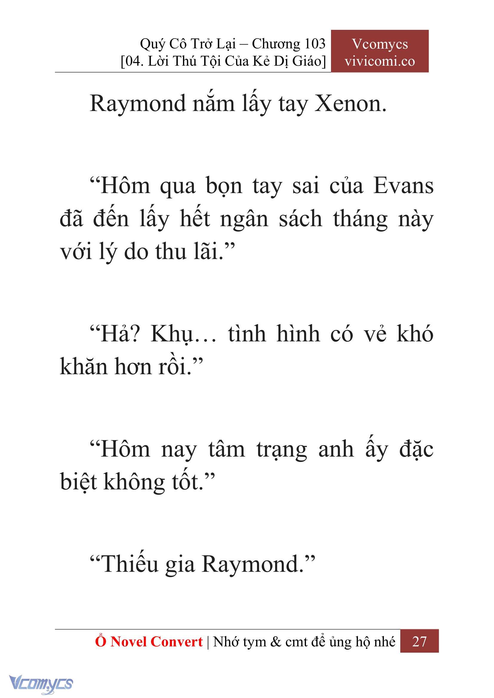 [Novel] Quý Cô Trở Lại Chapter 103 - Trang 30
