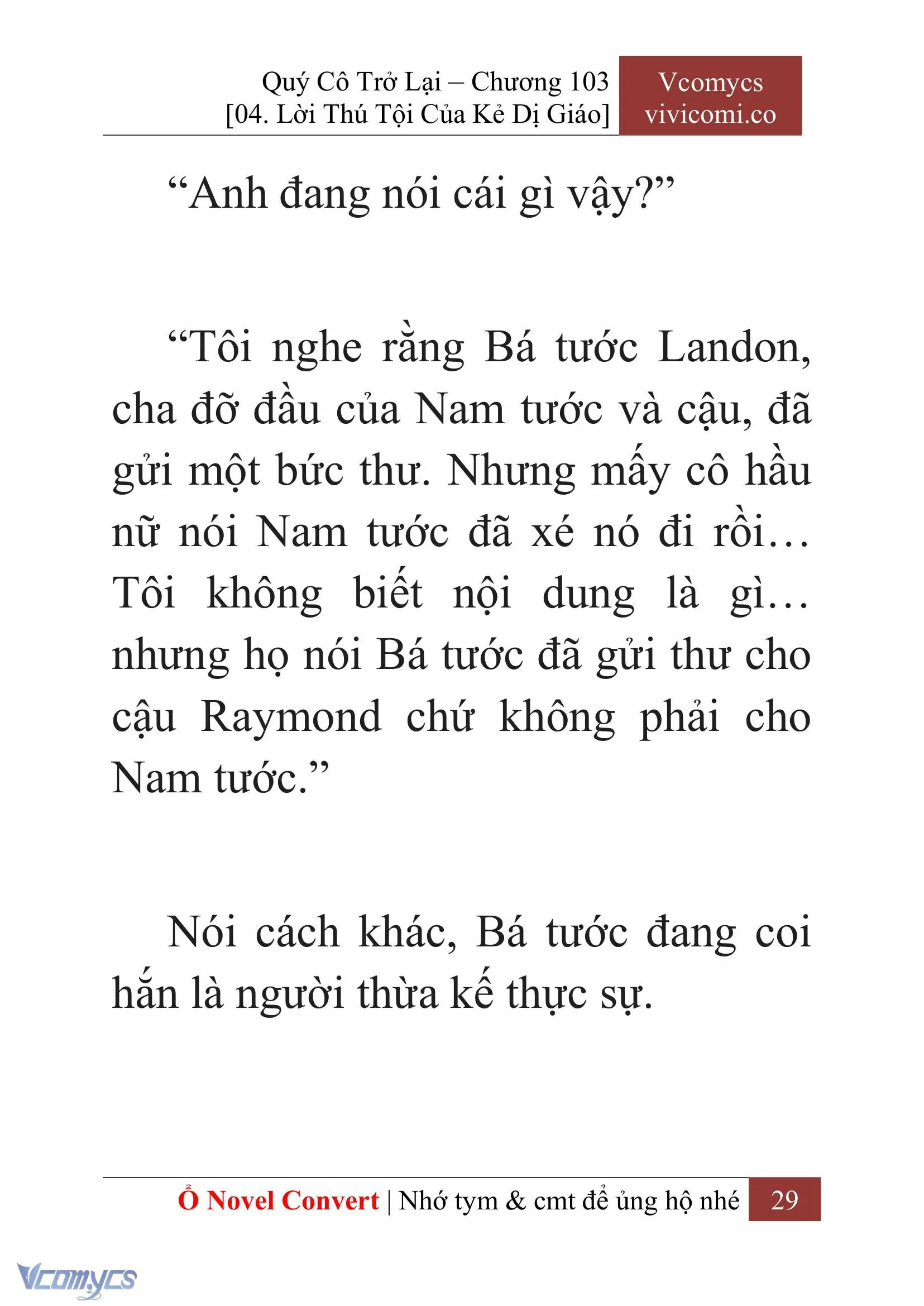 [Novel] Quý Cô Trở Lại Chapter 103 - Trang 32