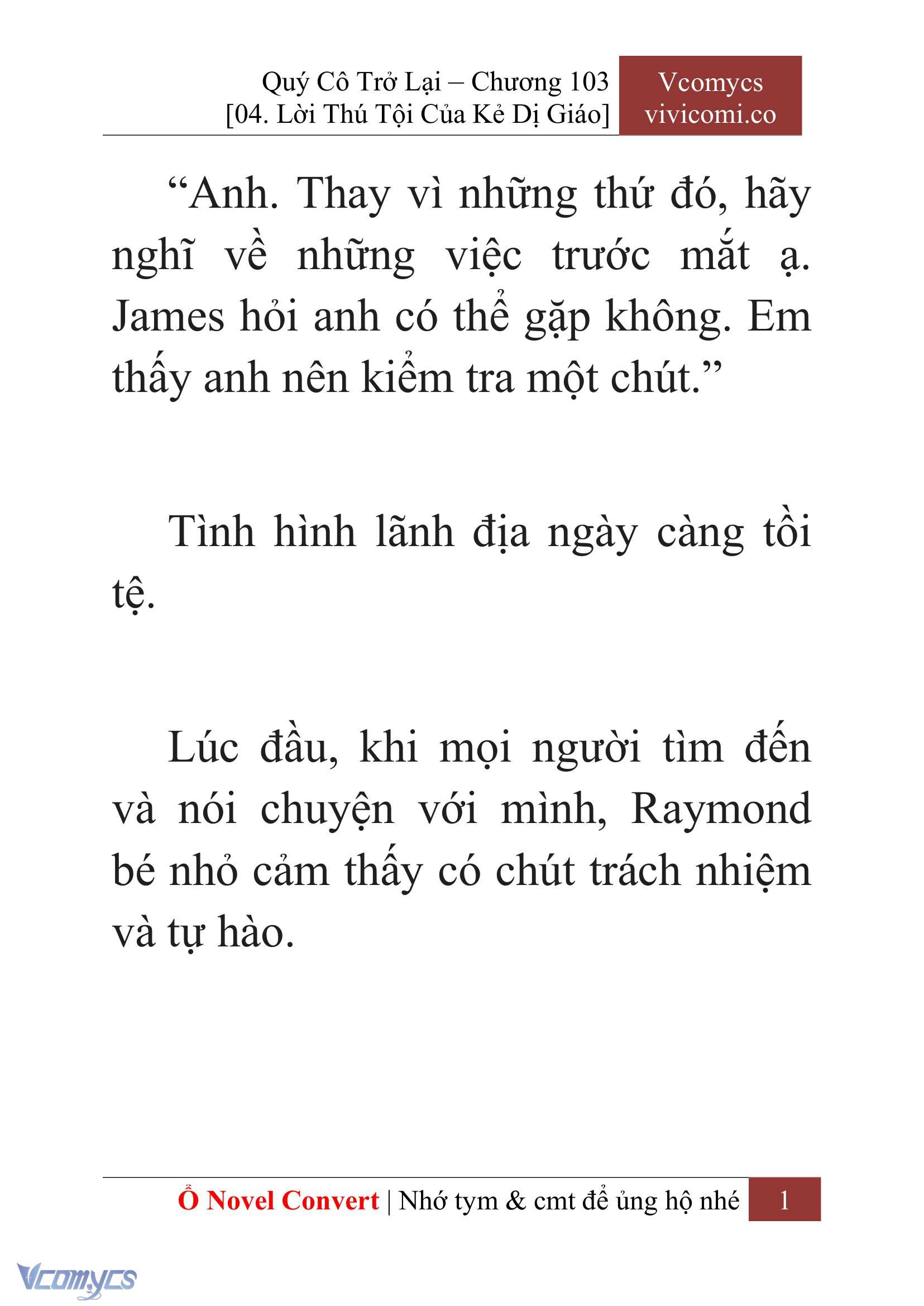 [Novel] Quý Cô Trở Lại Chapter 103 - Trang 4