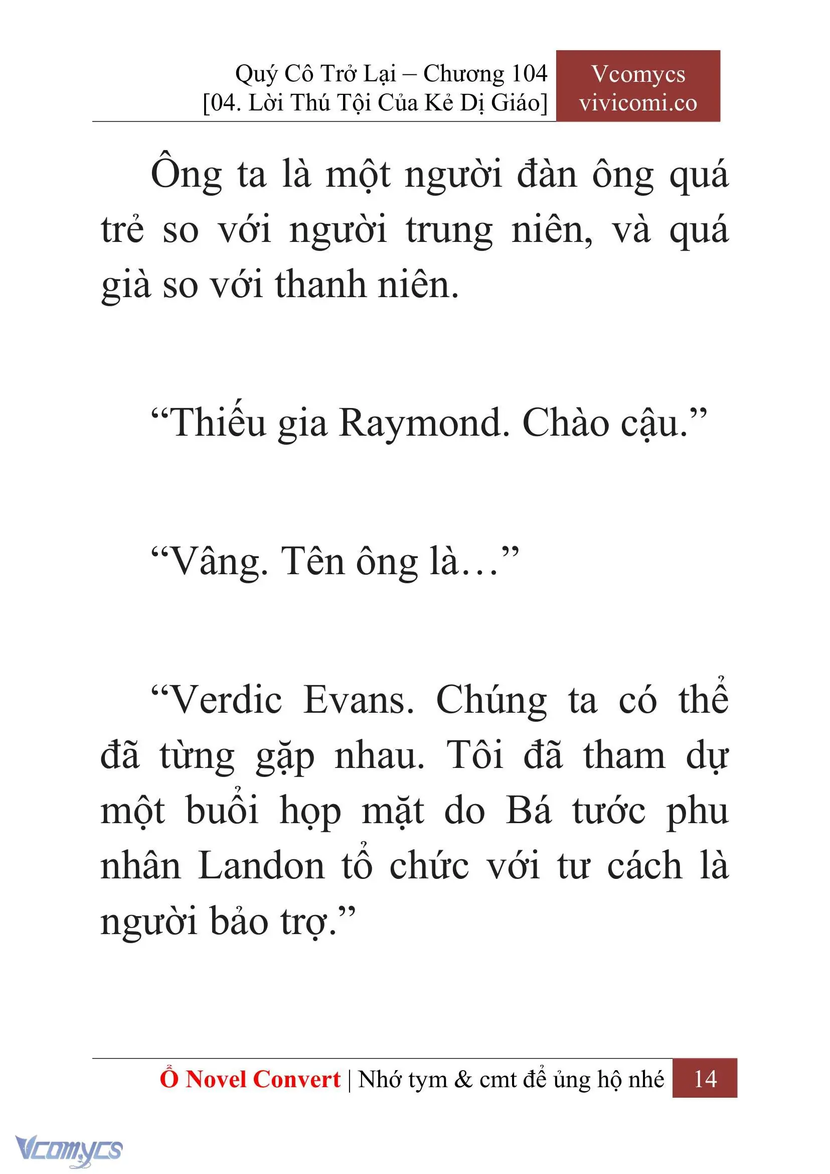 [Novel] Quý Cô Trở Lại Chapter 104 - Trang 17