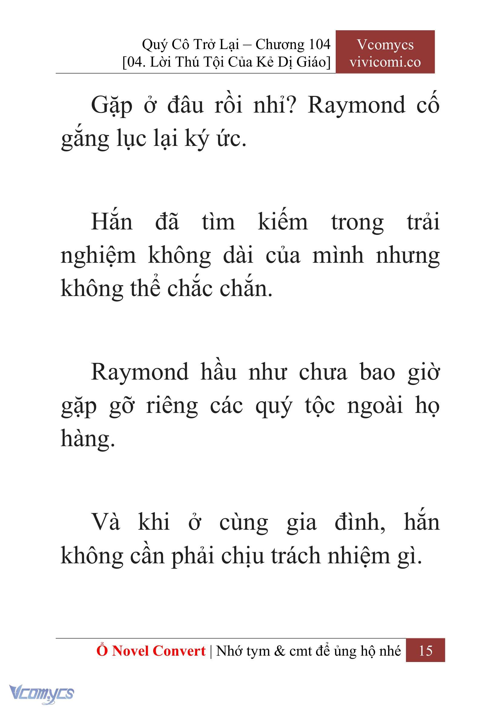 [Novel] Quý Cô Trở Lại Chapter 104 - Trang 18