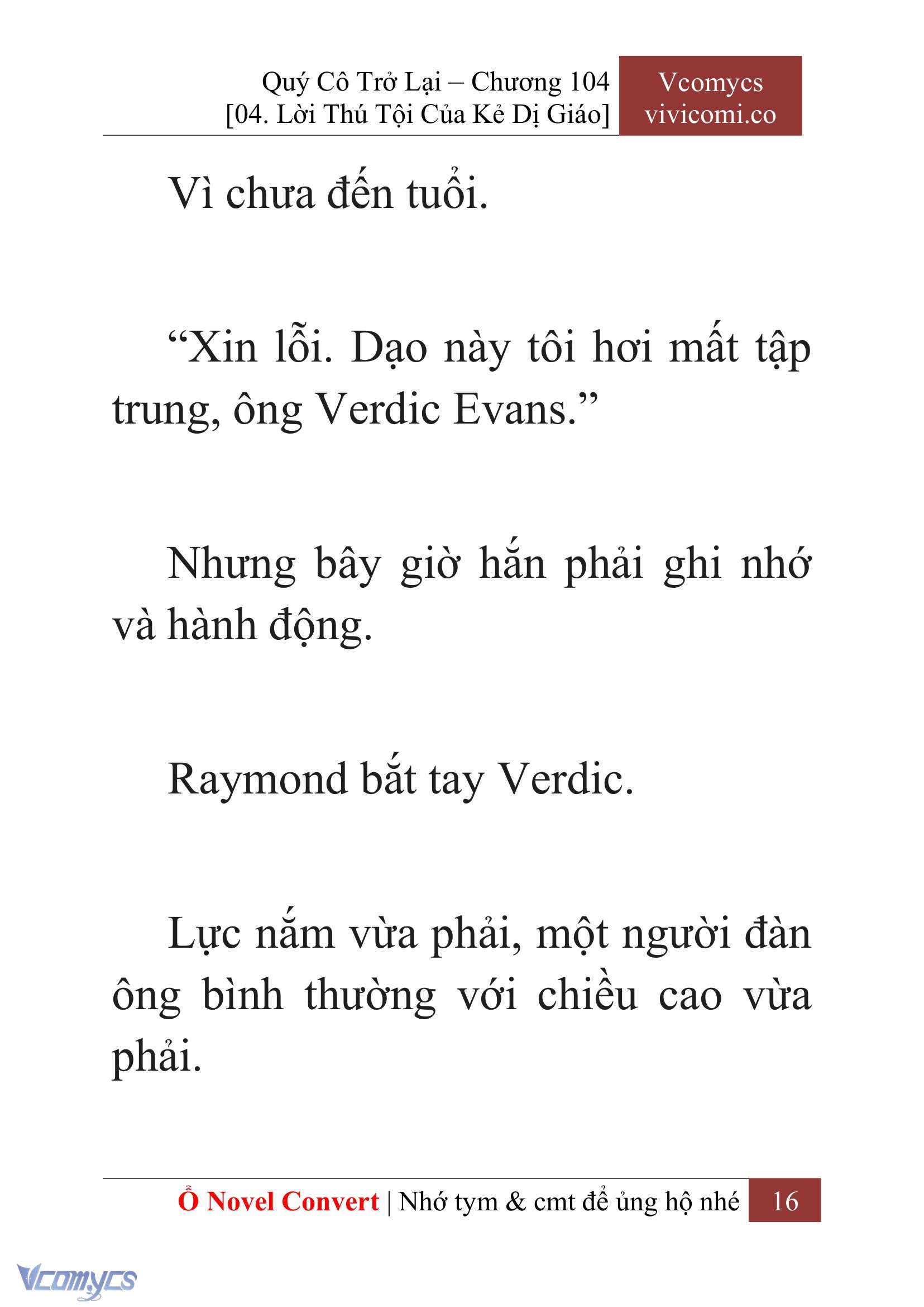 [Novel] Quý Cô Trở Lại Chapter 104 - Trang 19