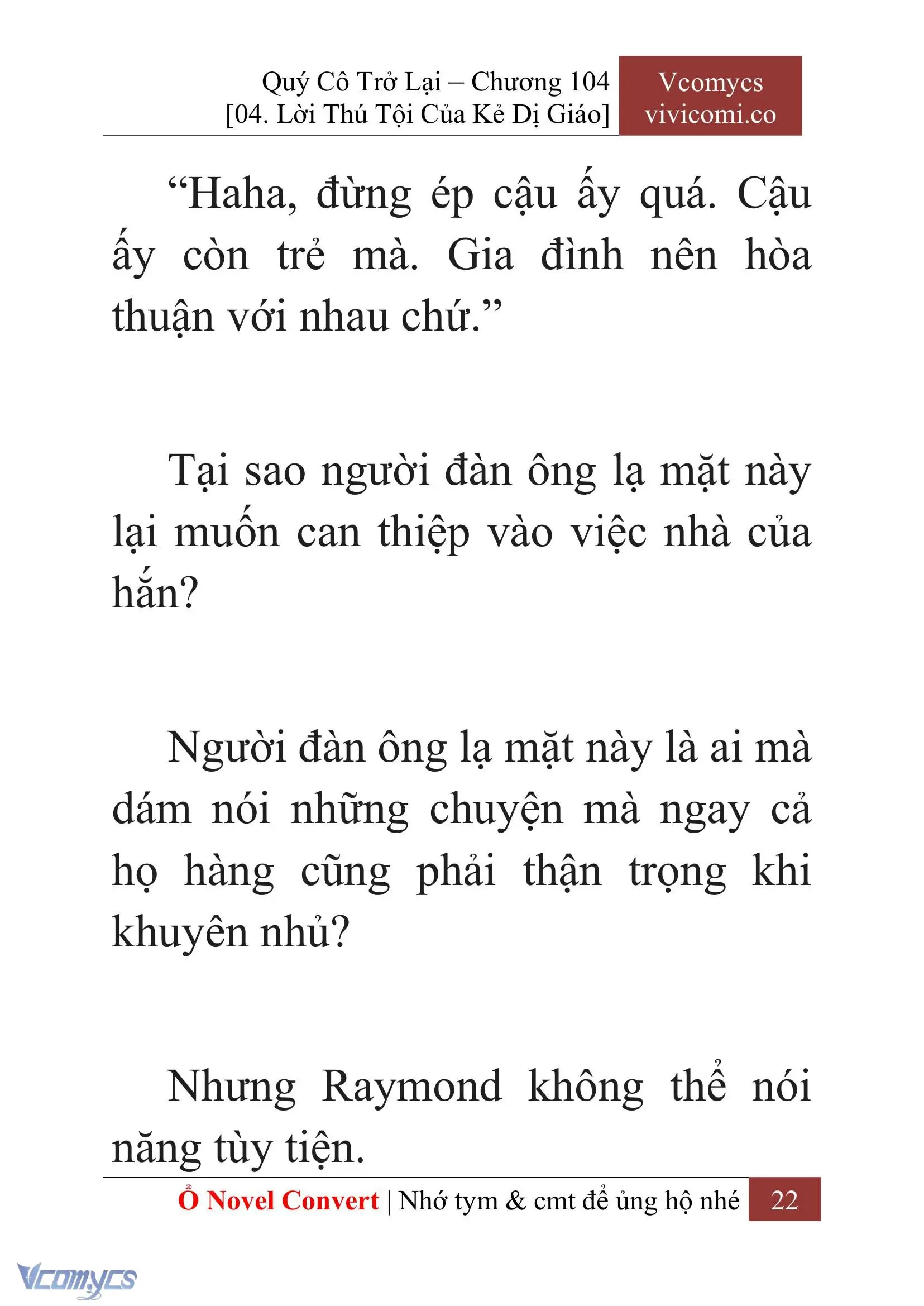[Novel] Quý Cô Trở Lại Chapter 104 - Trang 25