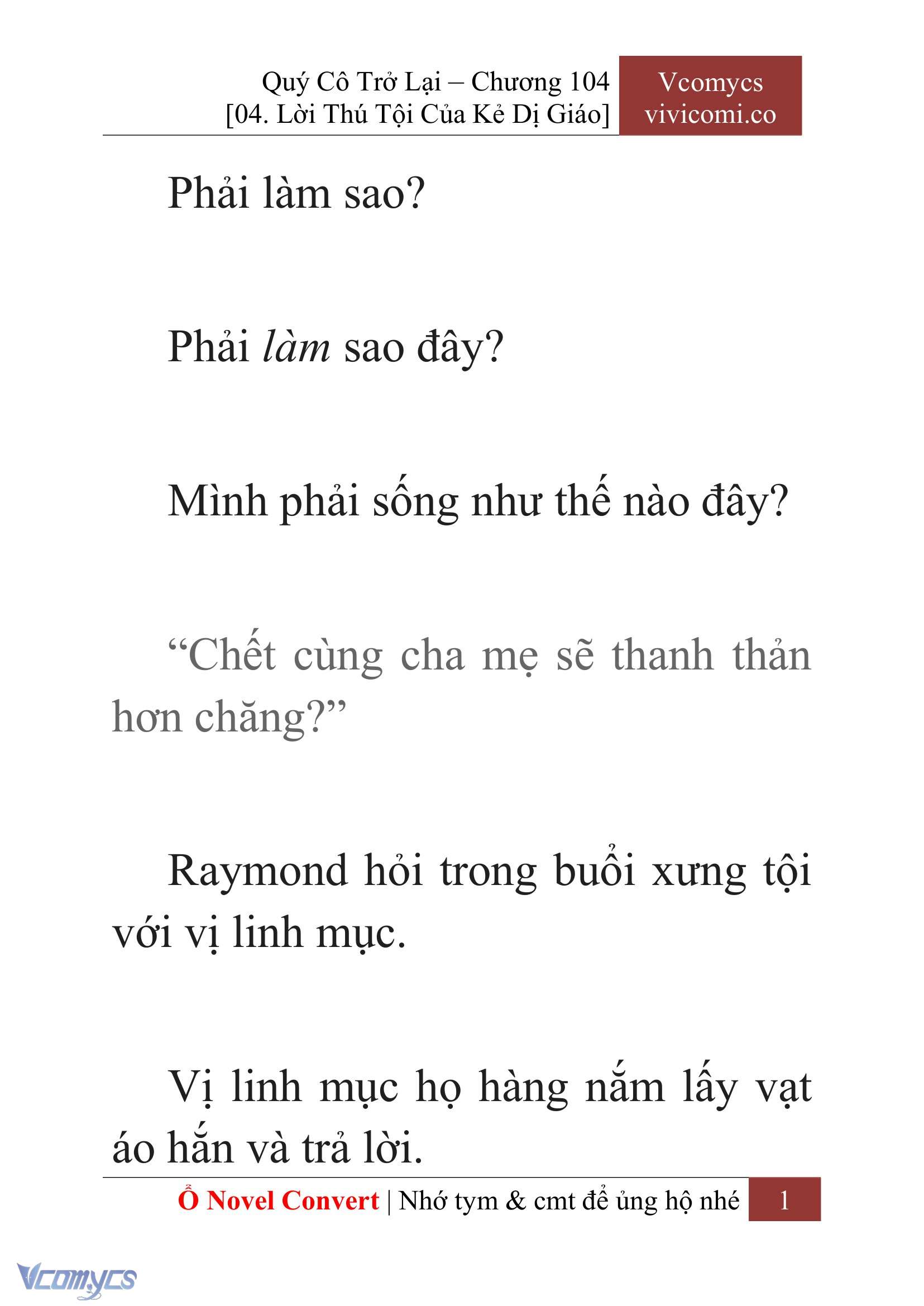 [Novel] Quý Cô Trở Lại Chapter 104 - Trang 4