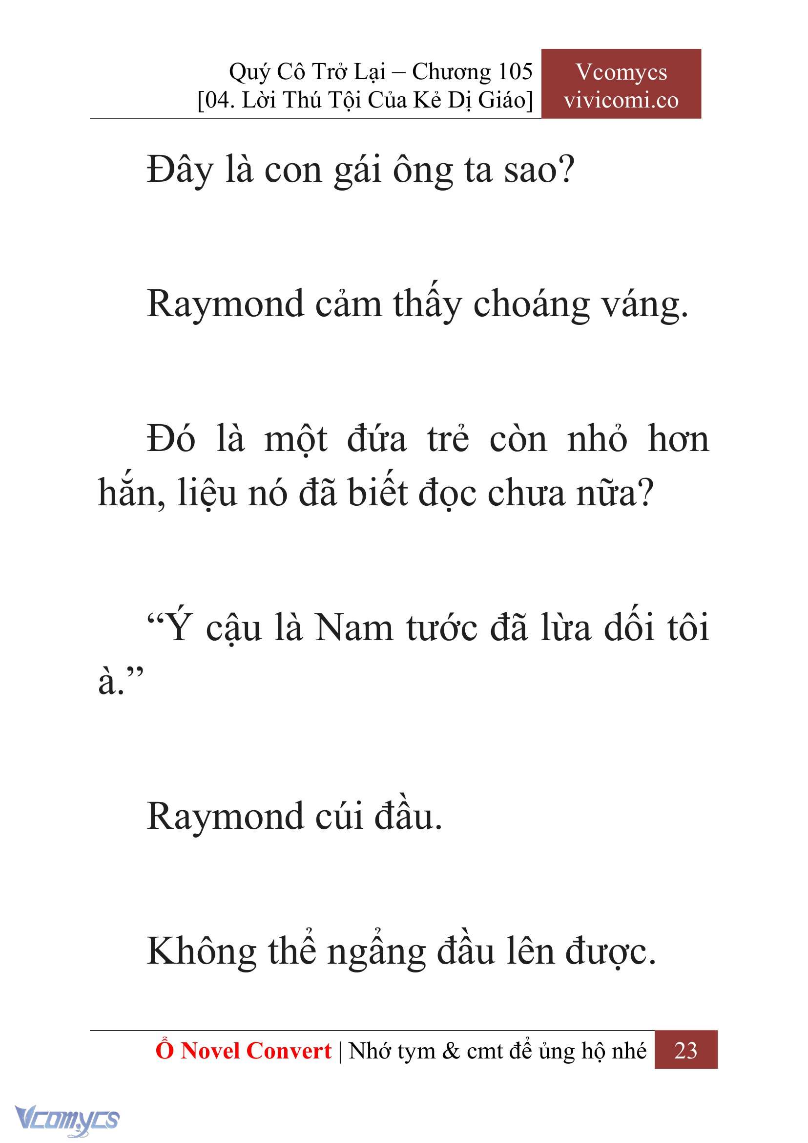 [Novel] Quý Cô Trở Lại Chapter 105 - Trang 26