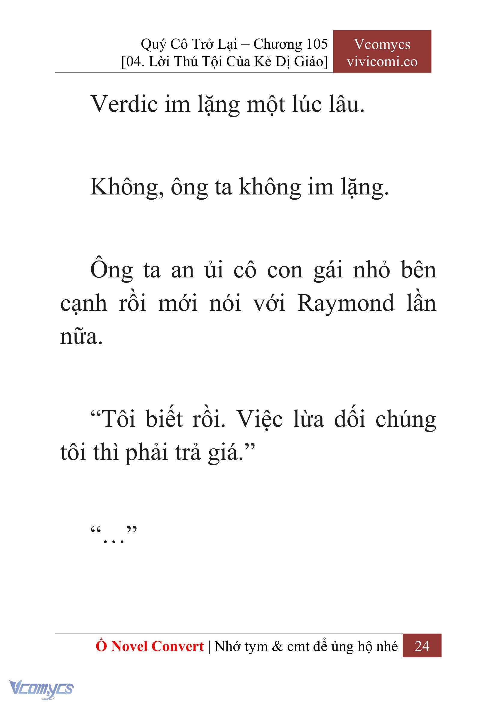 [Novel] Quý Cô Trở Lại Chapter 105 - Trang 27