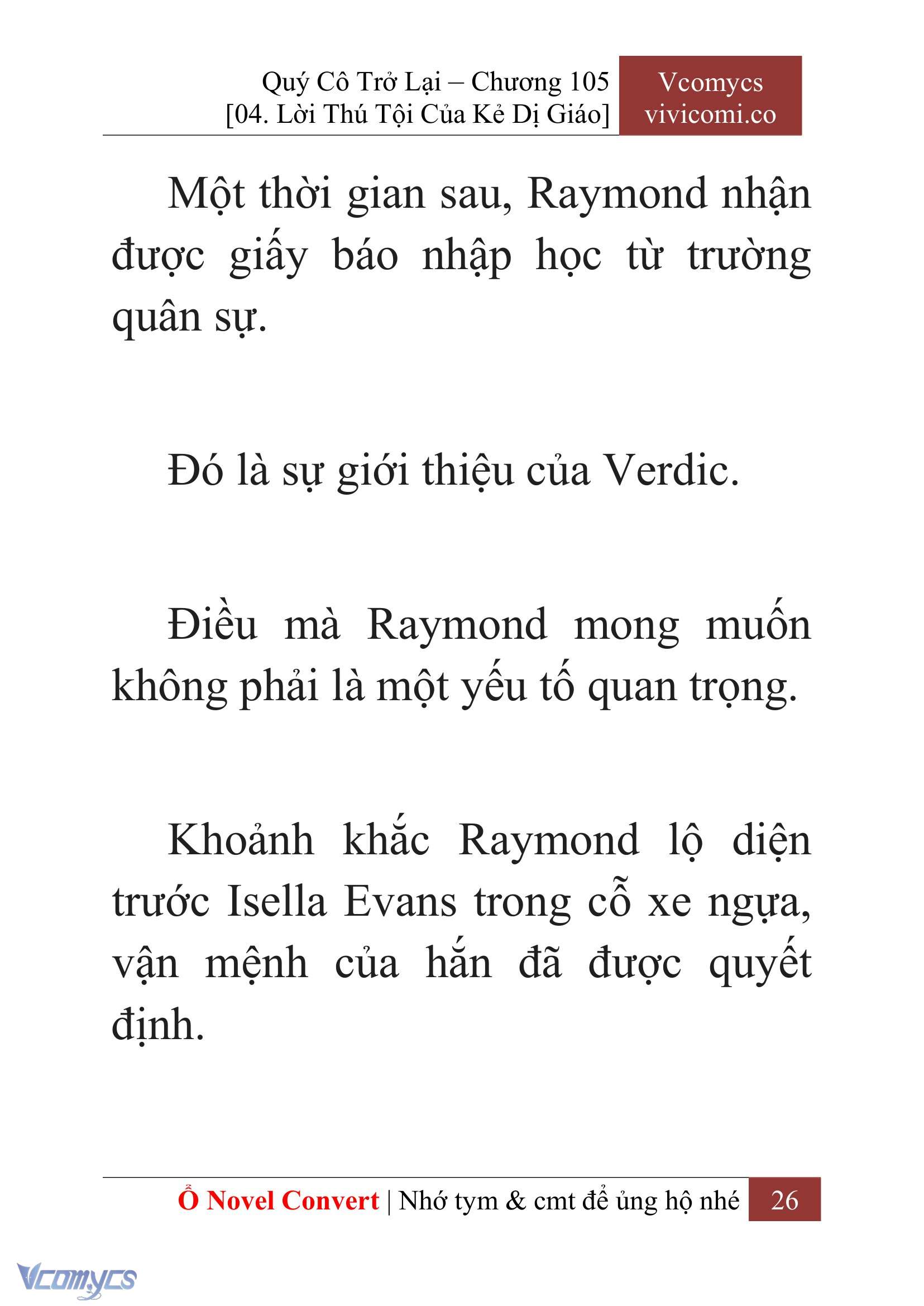 [Novel] Quý Cô Trở Lại Chapter 105 - Trang 29