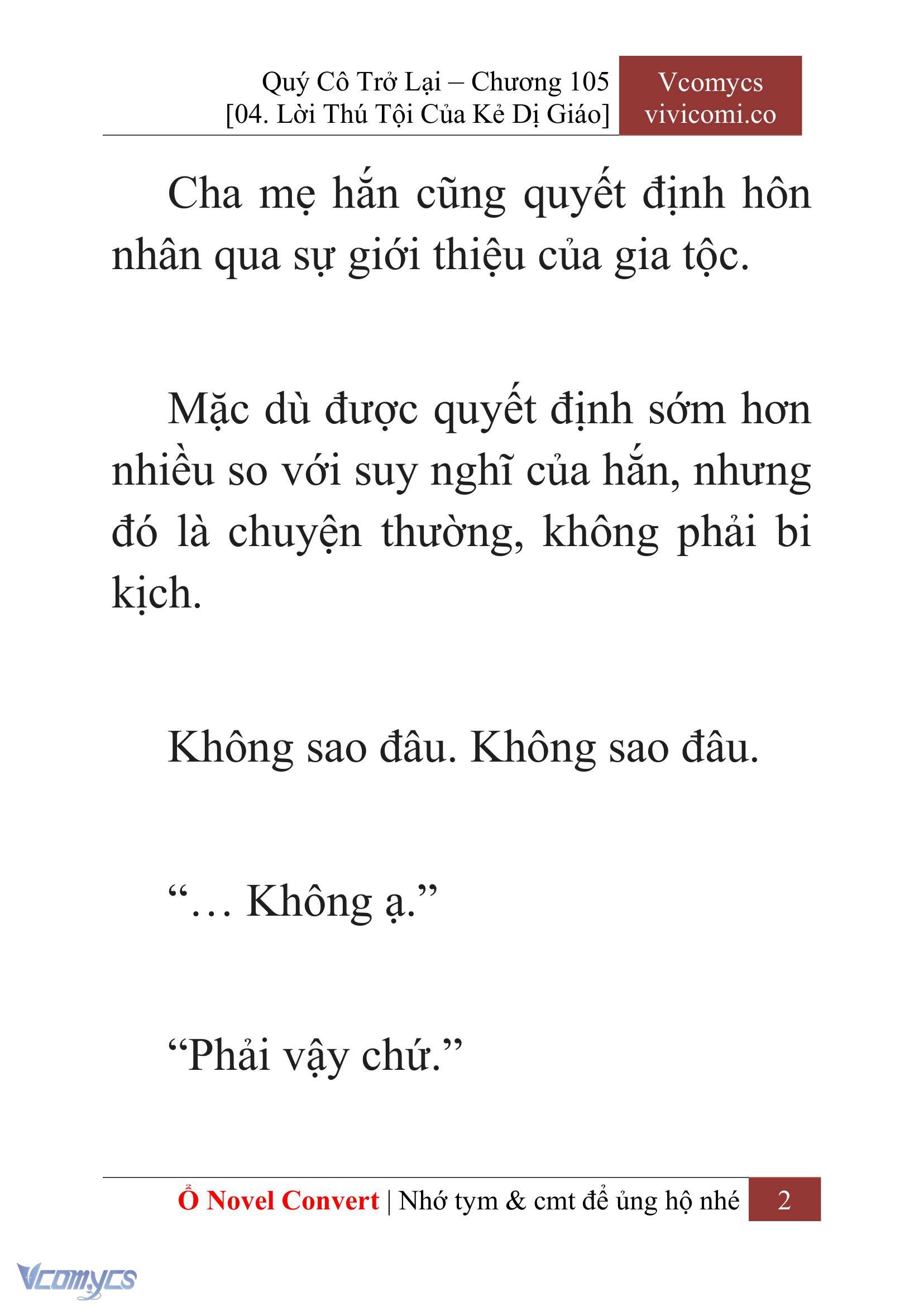 [Novel] Quý Cô Trở Lại Chapter 105 - Trang 5