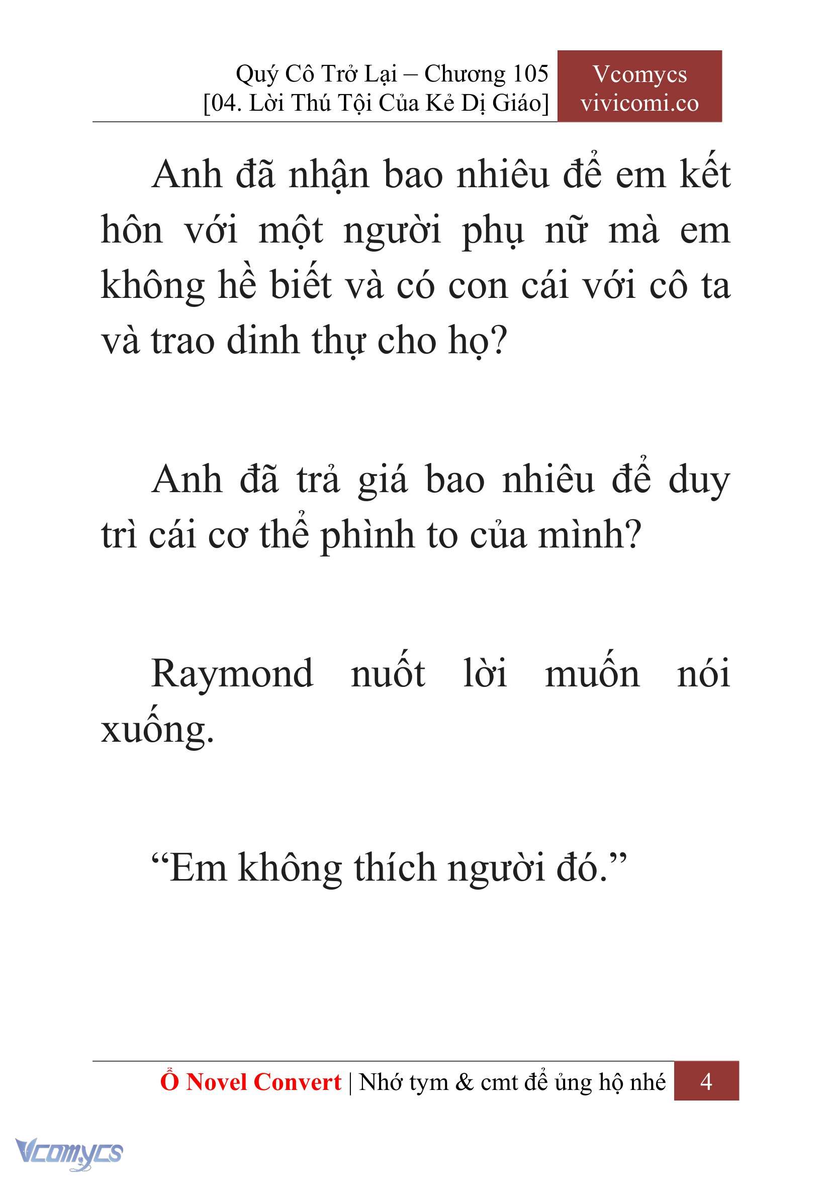 [Novel] Quý Cô Trở Lại Chapter 105 - Trang 7