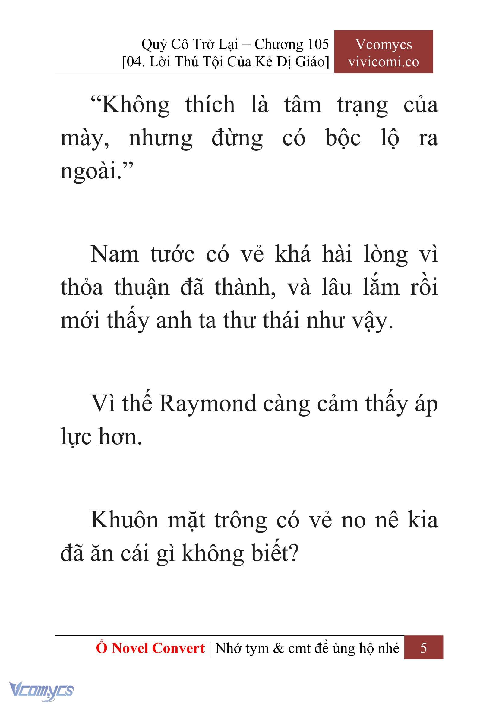 [Novel] Quý Cô Trở Lại Chapter 105 - Trang 8