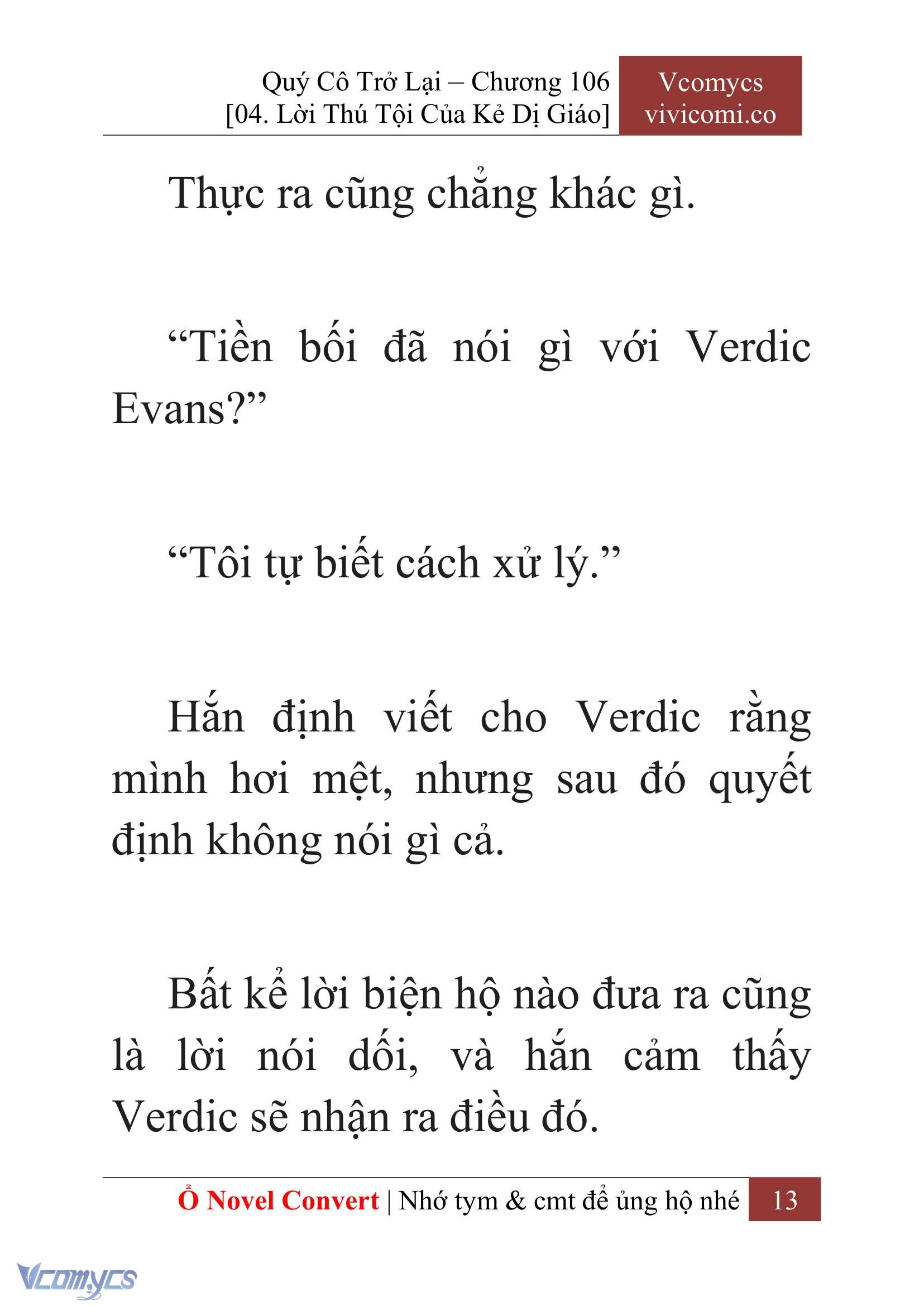 [Novel] Quý Cô Trở Lại Chapter 106 - Trang 16