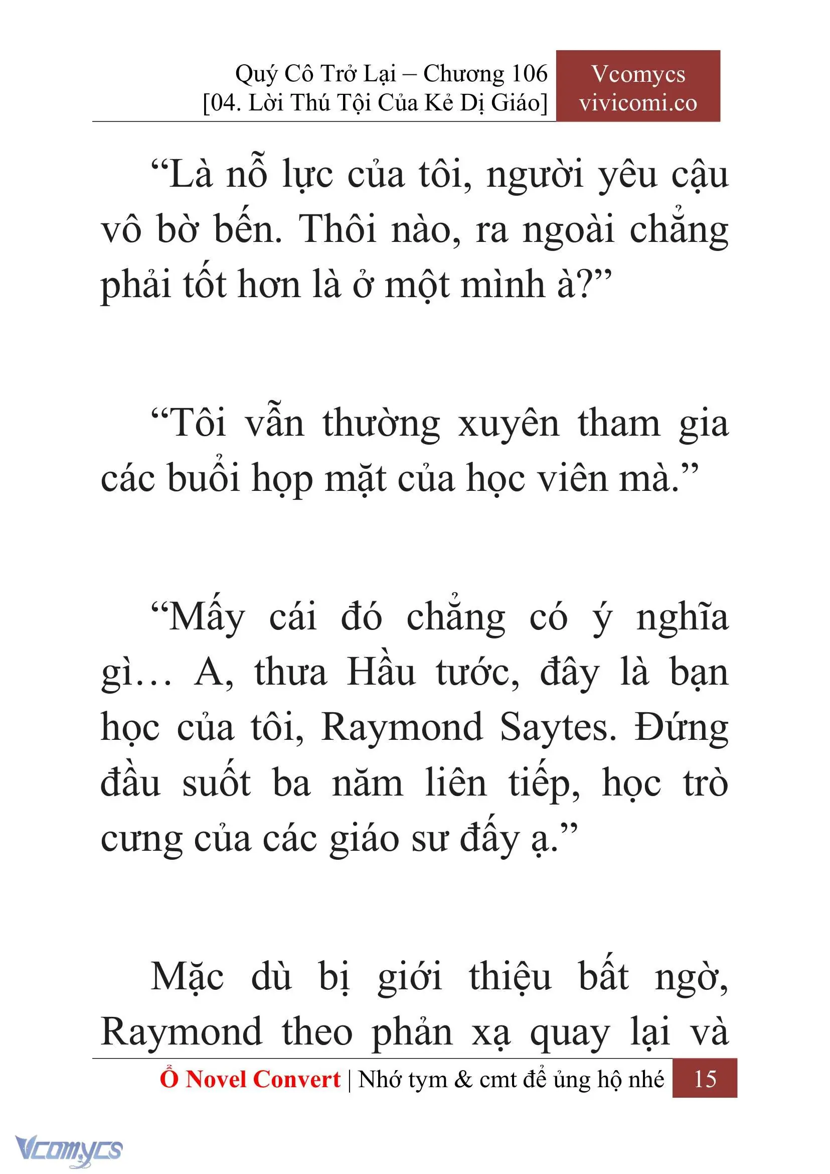 [Novel] Quý Cô Trở Lại Chapter 106 - Trang 18