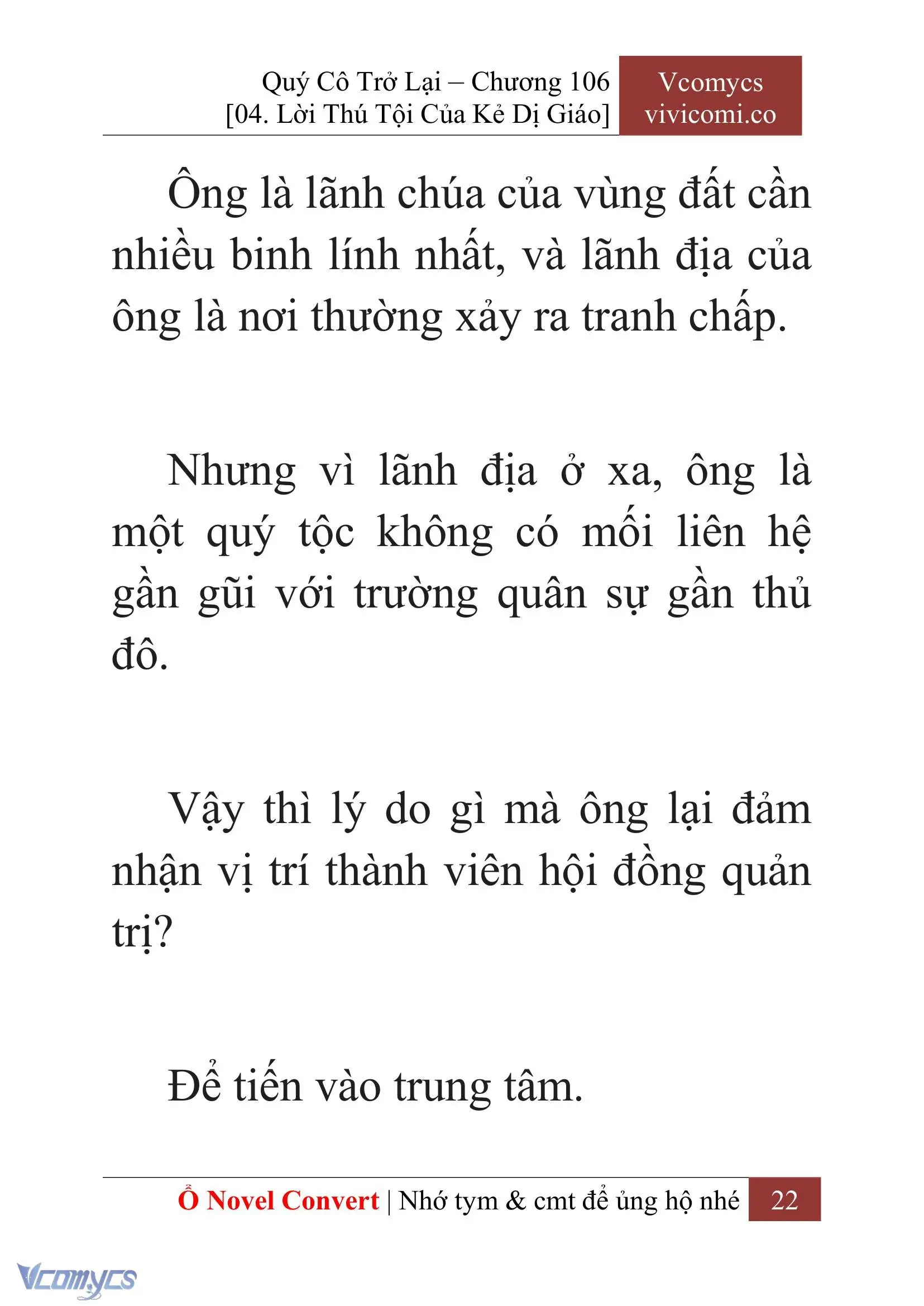 [Novel] Quý Cô Trở Lại Chapter 106 - Trang 25