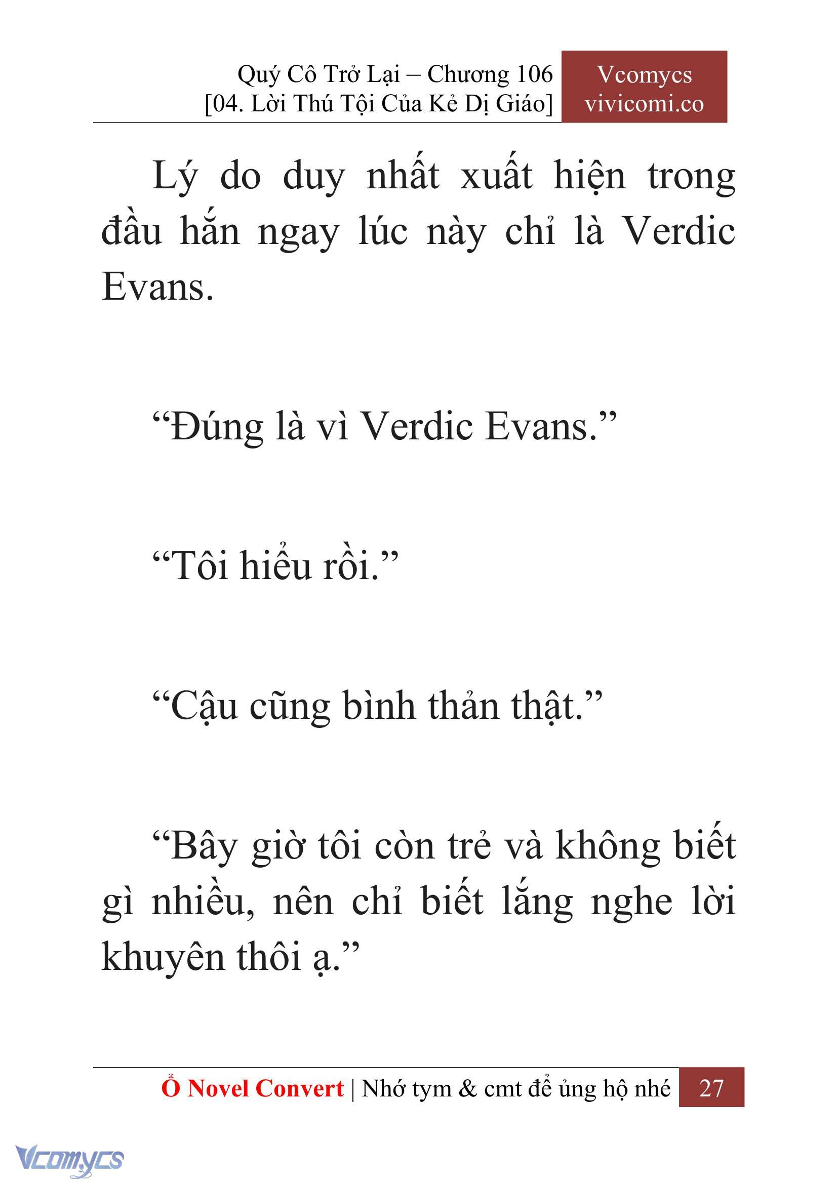 [Novel] Quý Cô Trở Lại Chapter 106 - Trang 30
