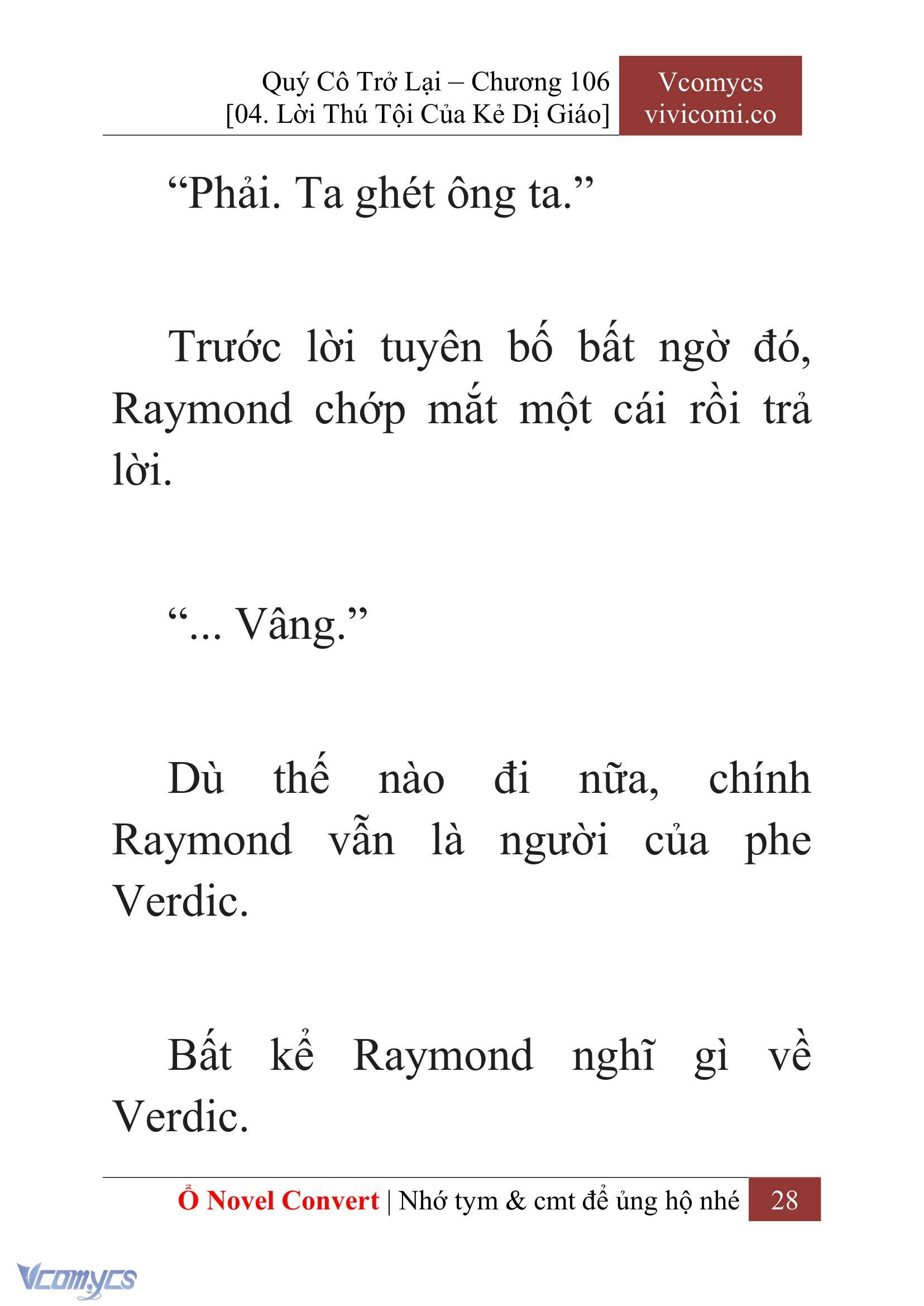 [Novel] Quý Cô Trở Lại Chapter 106 - Trang 31