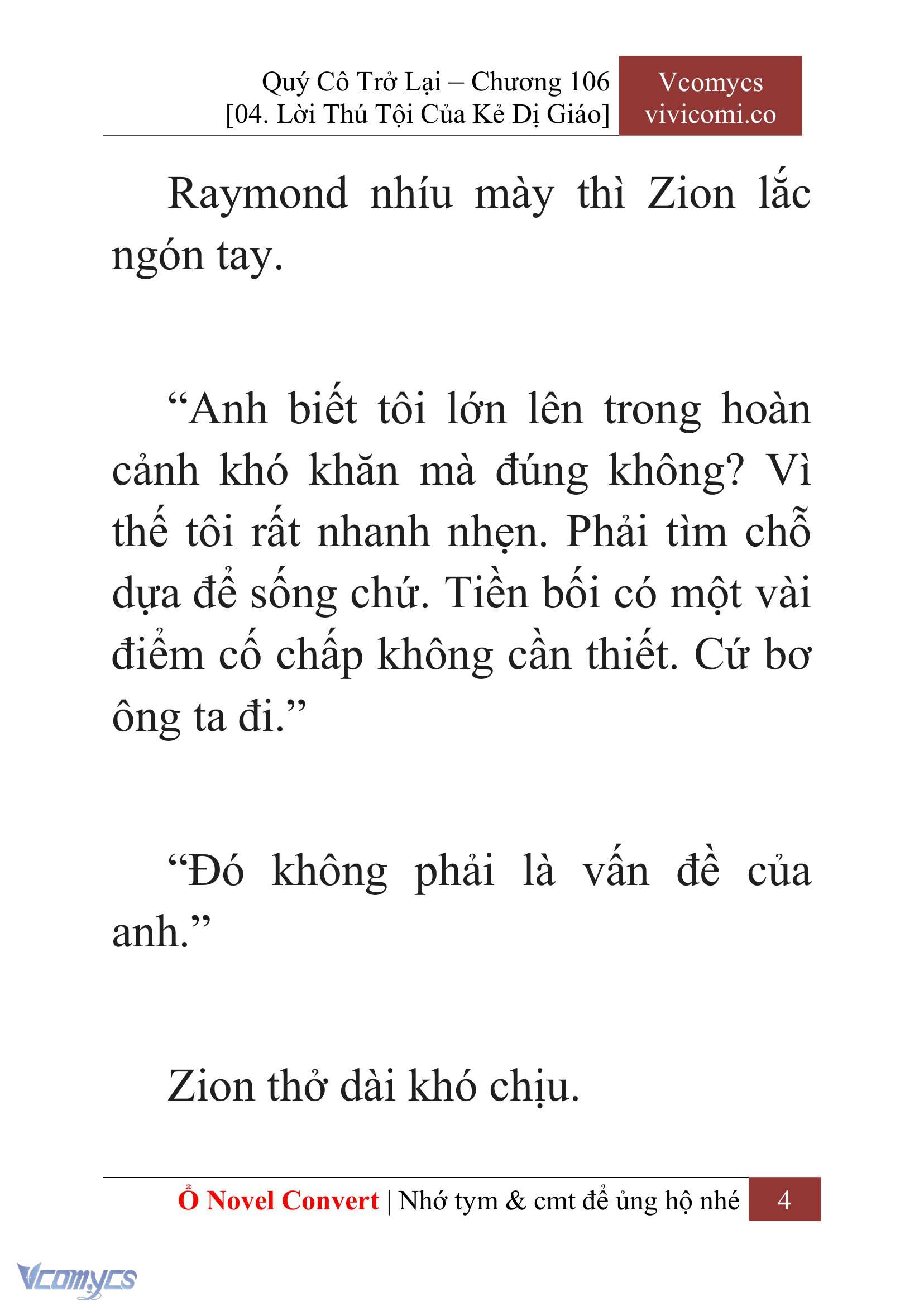 [Novel] Quý Cô Trở Lại Chapter 106 - Trang 7