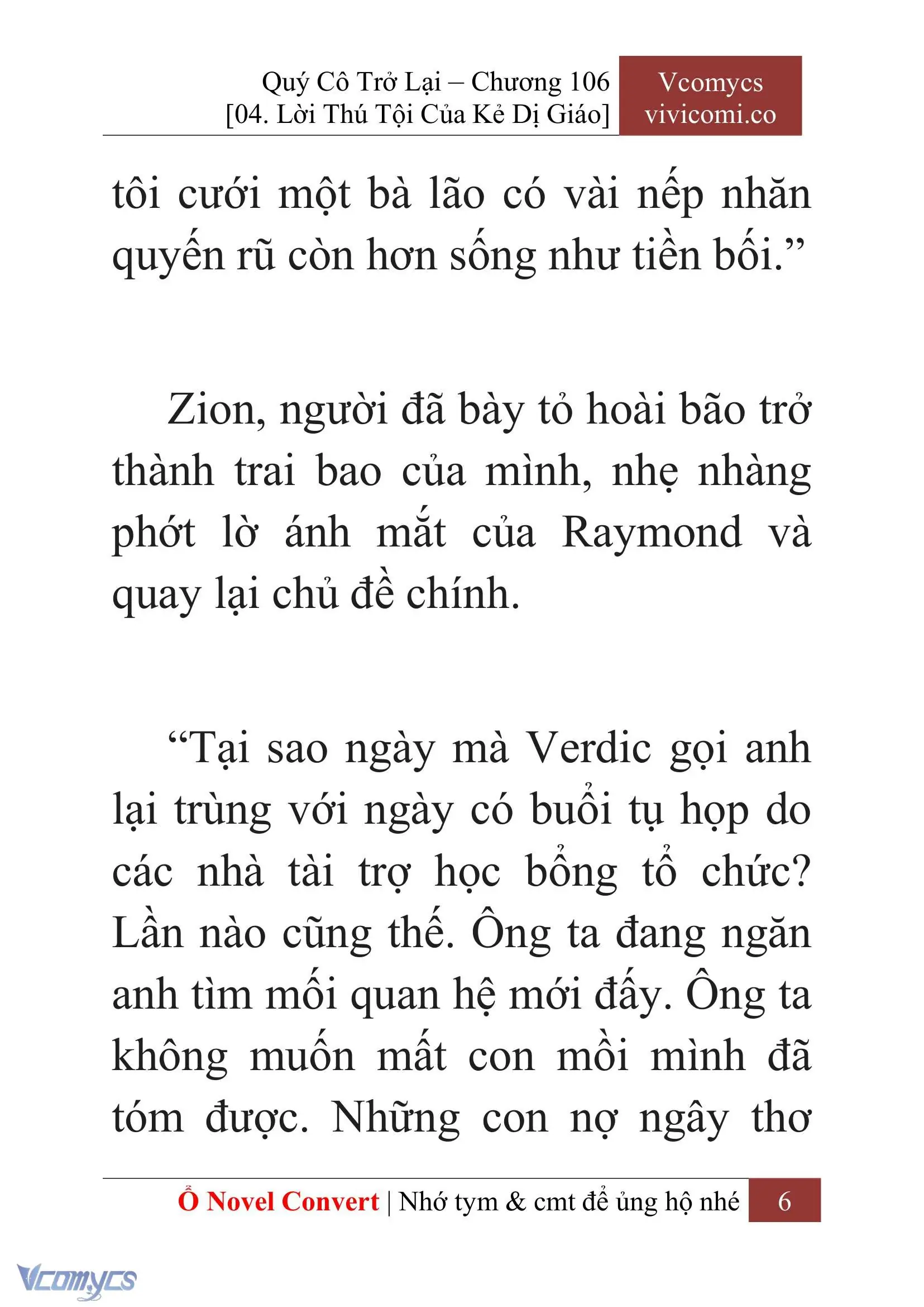[Novel] Quý Cô Trở Lại Chapter 106 - Trang 9