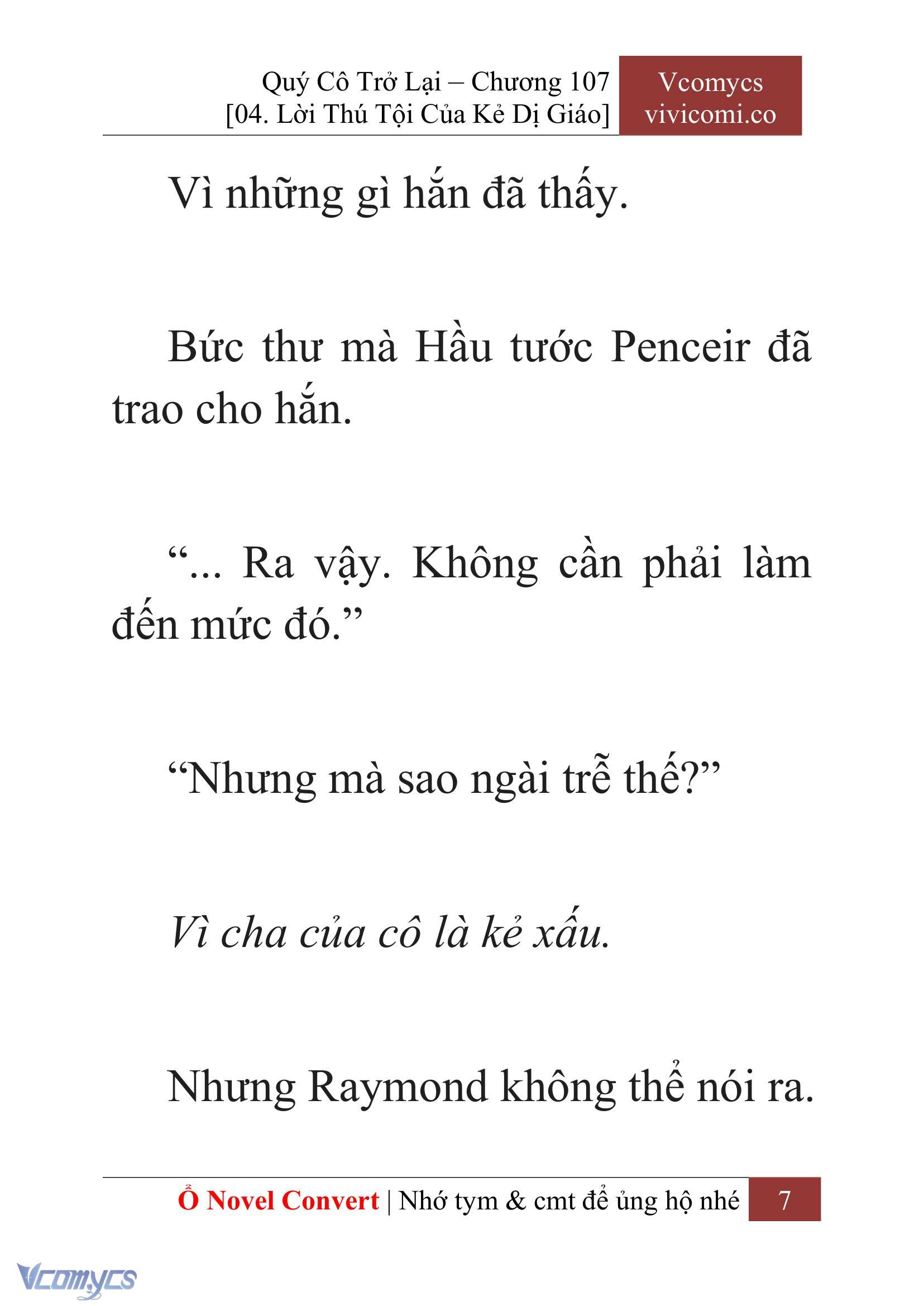 [Novel] Quý Cô Trở Lại Chapter 107 - Trang 10