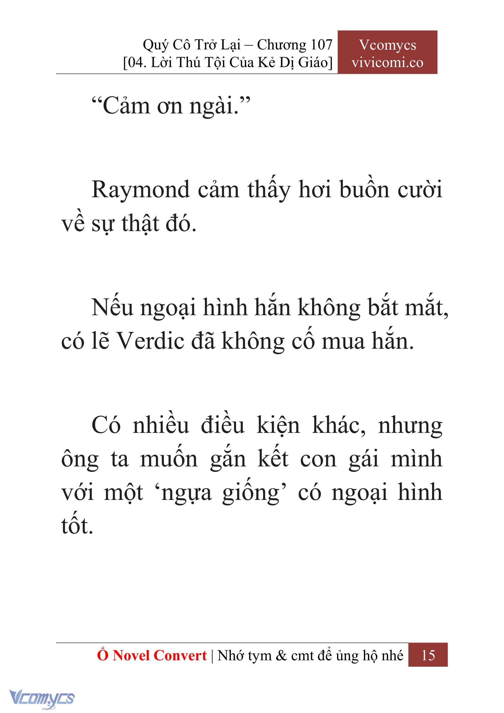 [Novel] Quý Cô Trở Lại Chapter 107 - Trang 18