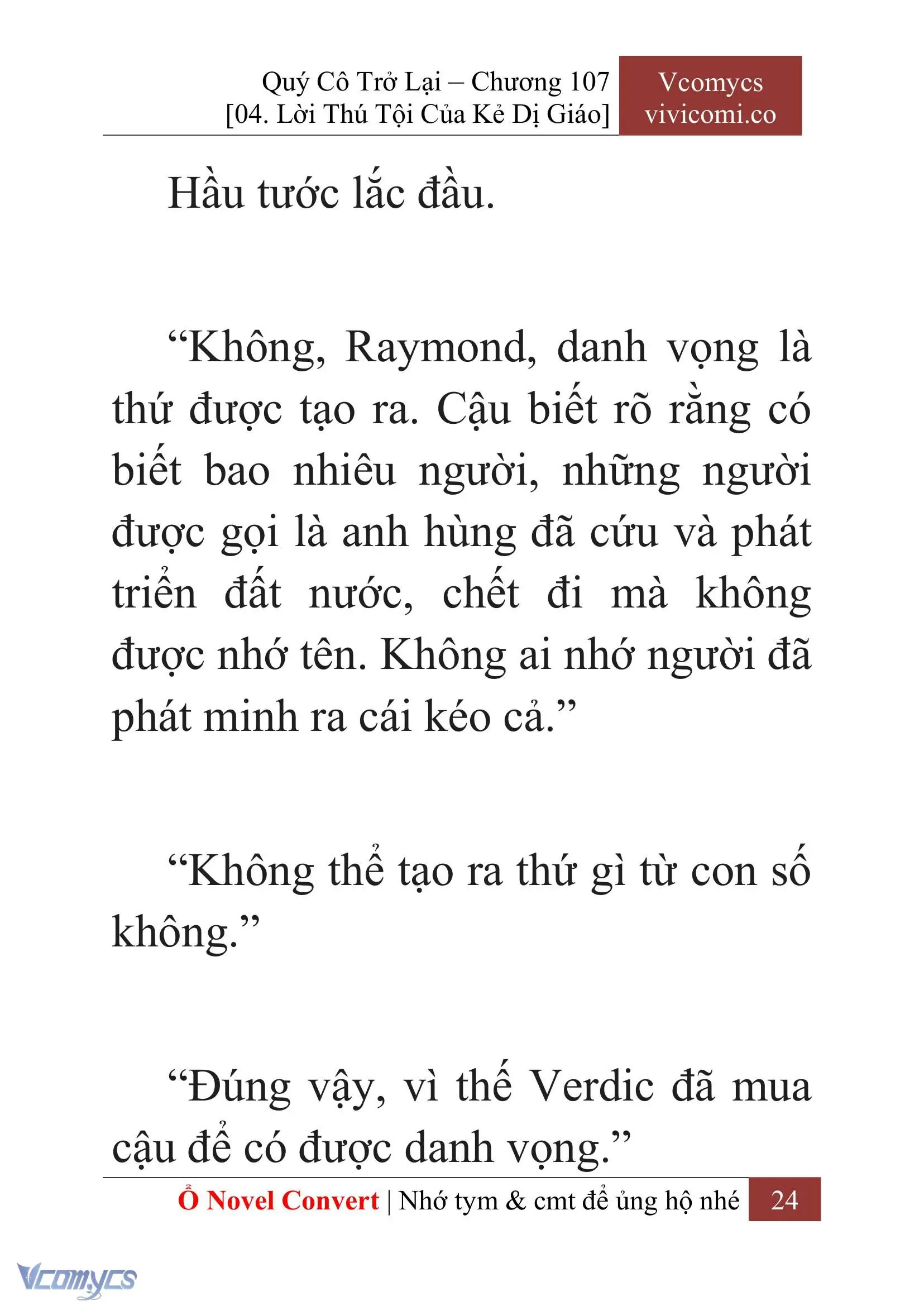[Novel] Quý Cô Trở Lại Chapter 107 - Trang 27