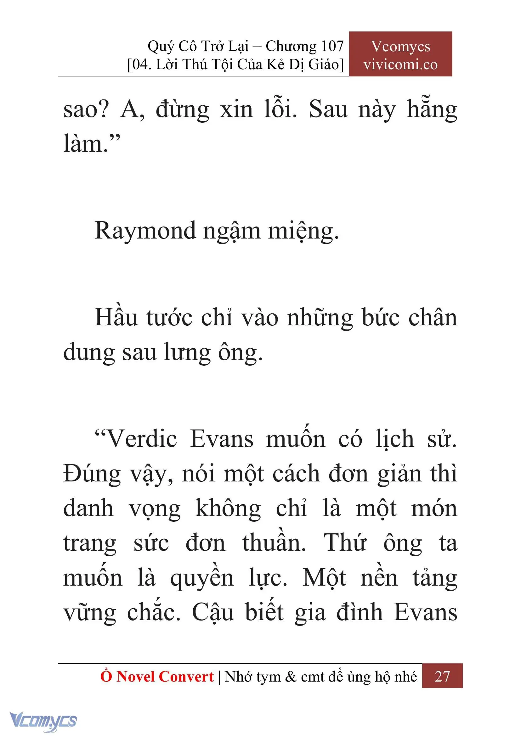 [Novel] Quý Cô Trở Lại Chapter 107 - Trang 30